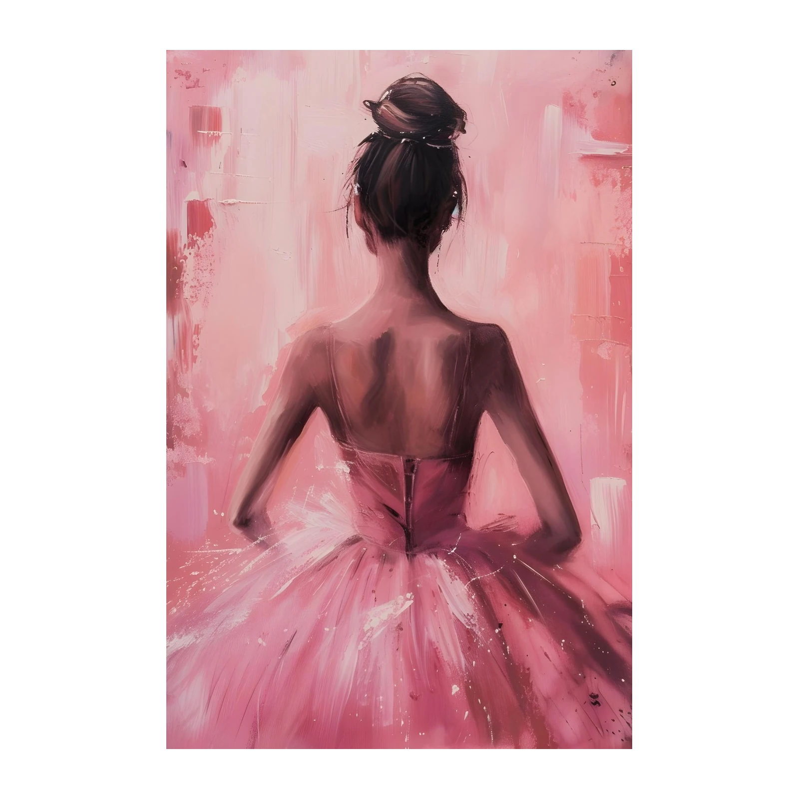 Pink Ballerina Elegance Wall Art