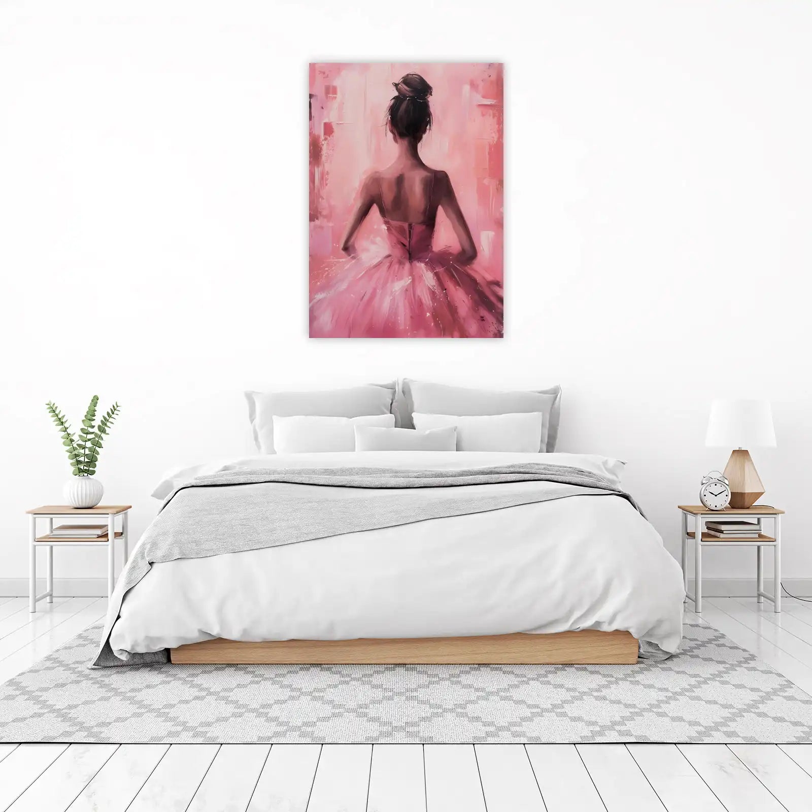 Pink Ballerina Elegance Wall Art