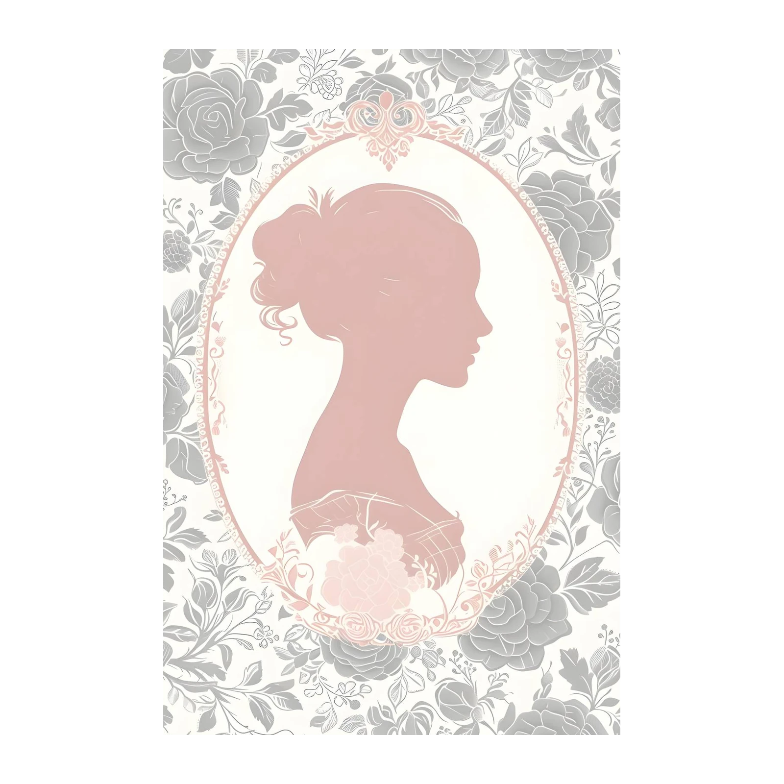 Elegant Rose Silhouette Wall Art
