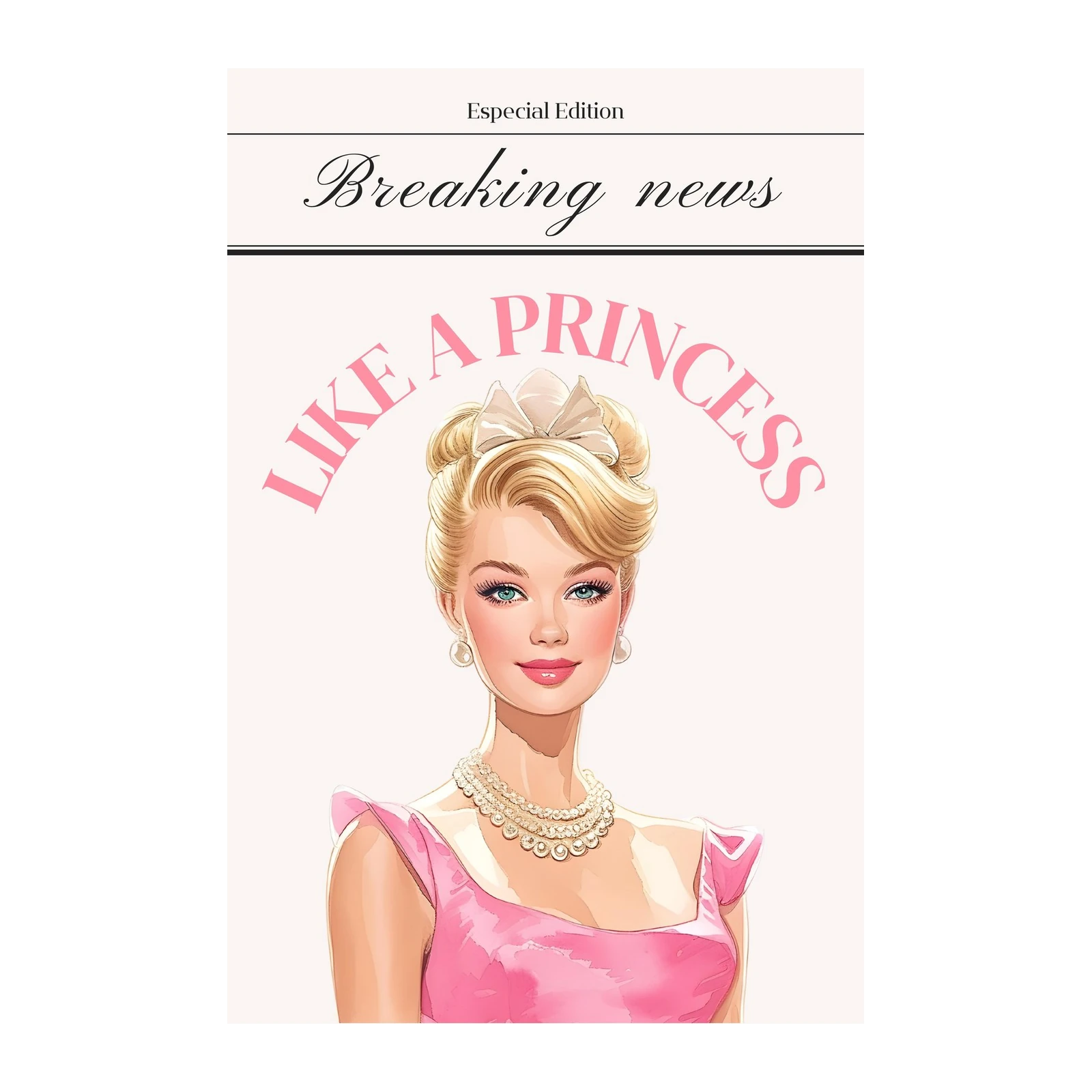 Glamorous Princess Vintage Style Wall Art