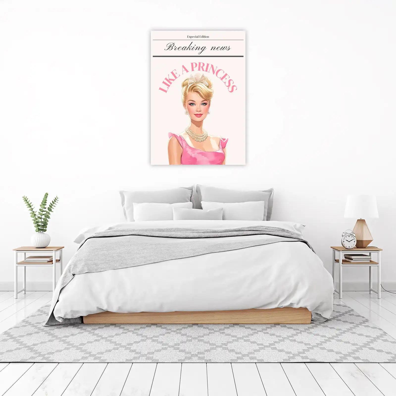 Glamorous Princess Vintage Style Wall Art