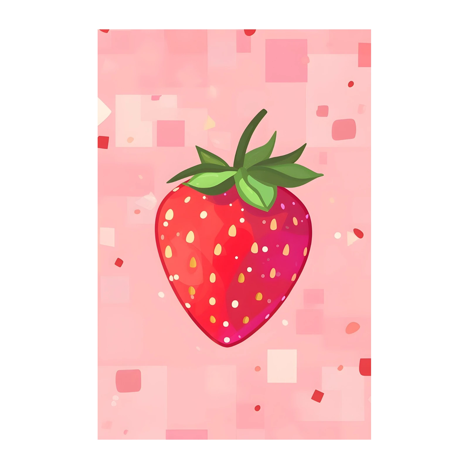 Vibrant Strawberry Sweetness Wall Art