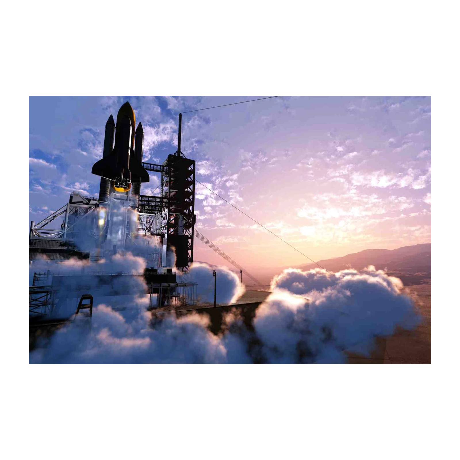 Space Shuttle Launch Wall Art