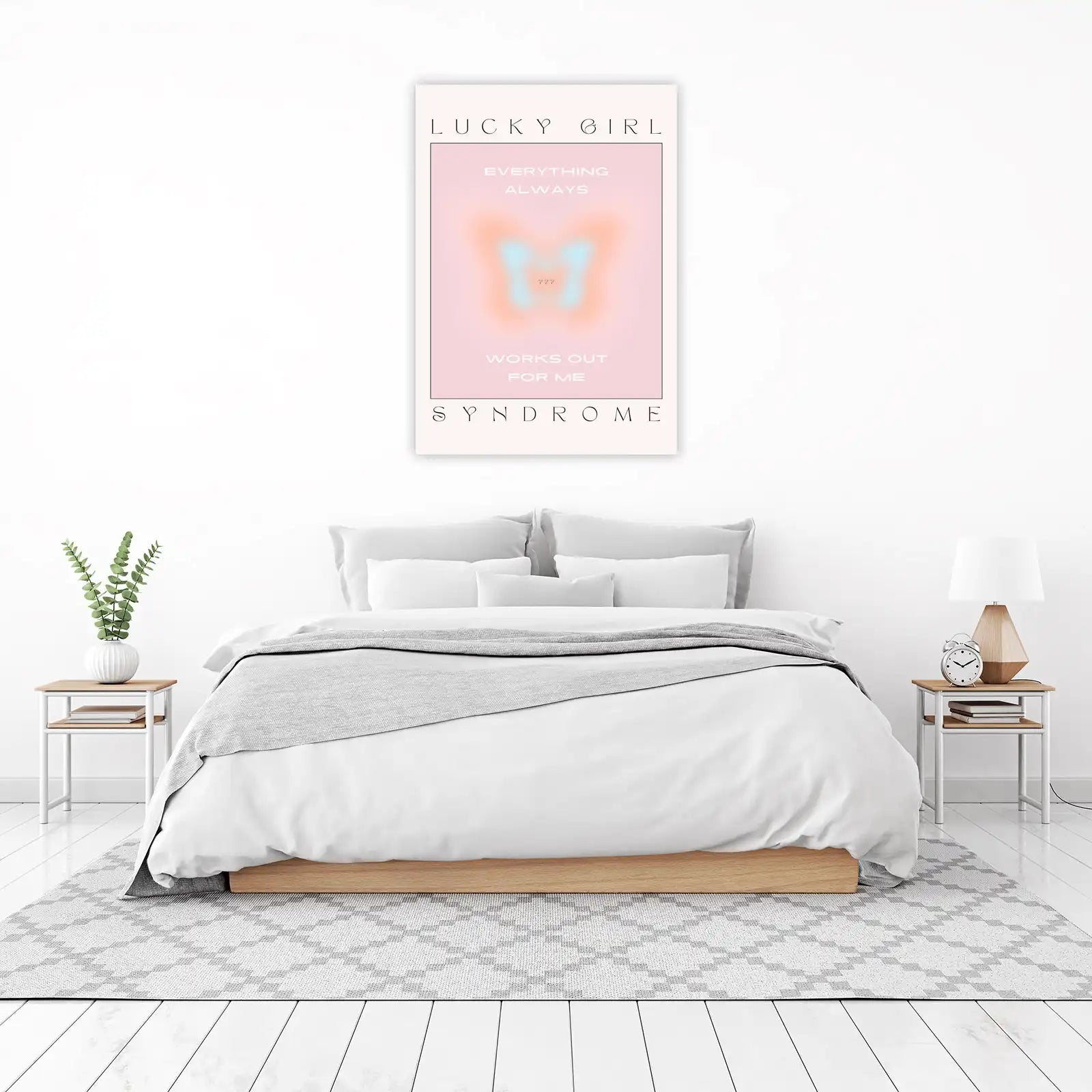 Lucky Girl Syndrome Aura Butterfly Wall Art