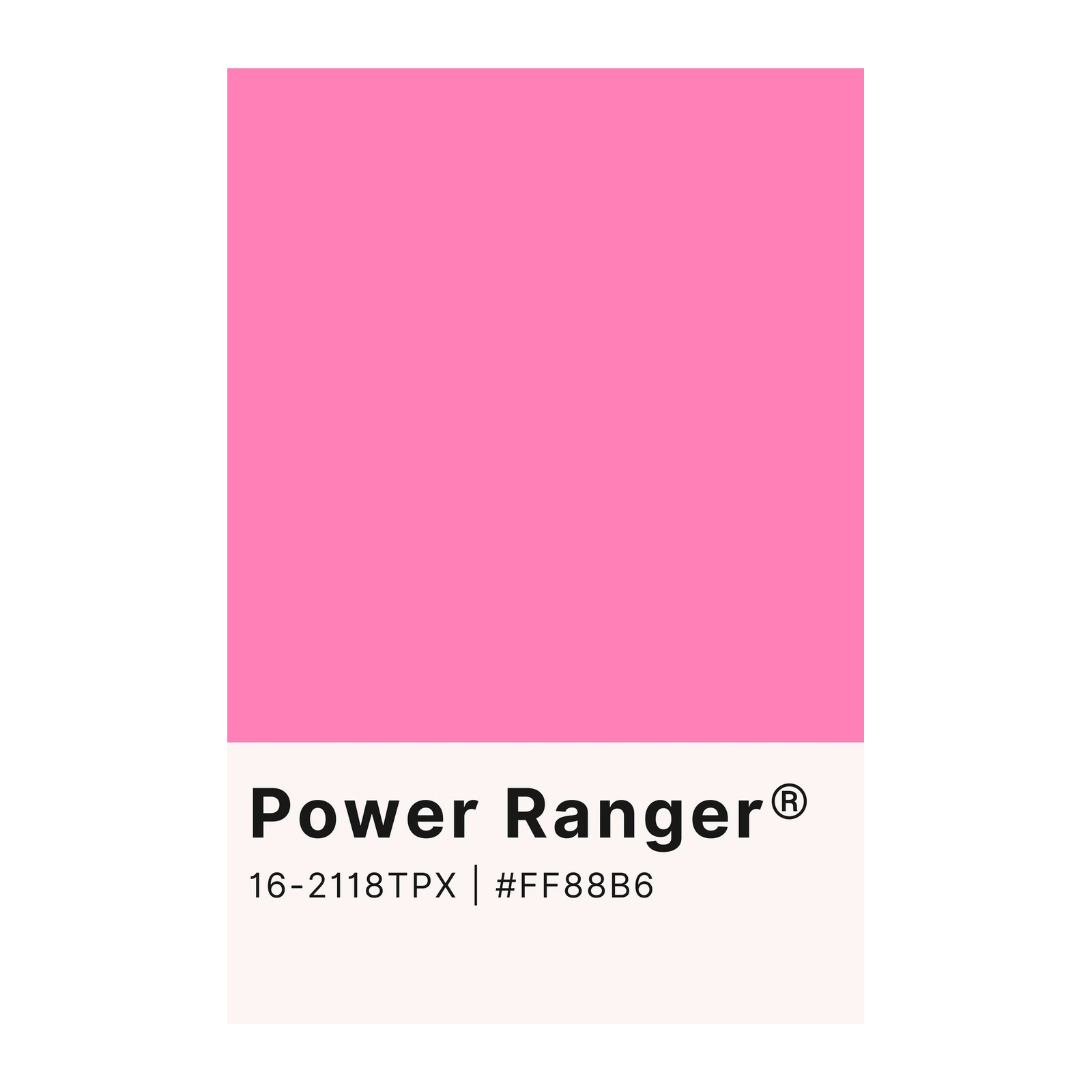Vibrant Pink Power Ranger Wall Art