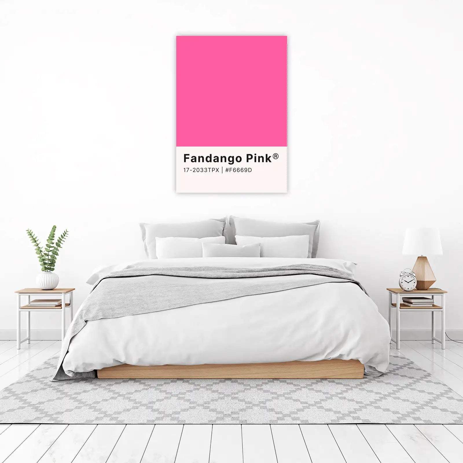 Vibrant Fandango Pink Wall Art for Modern Decor