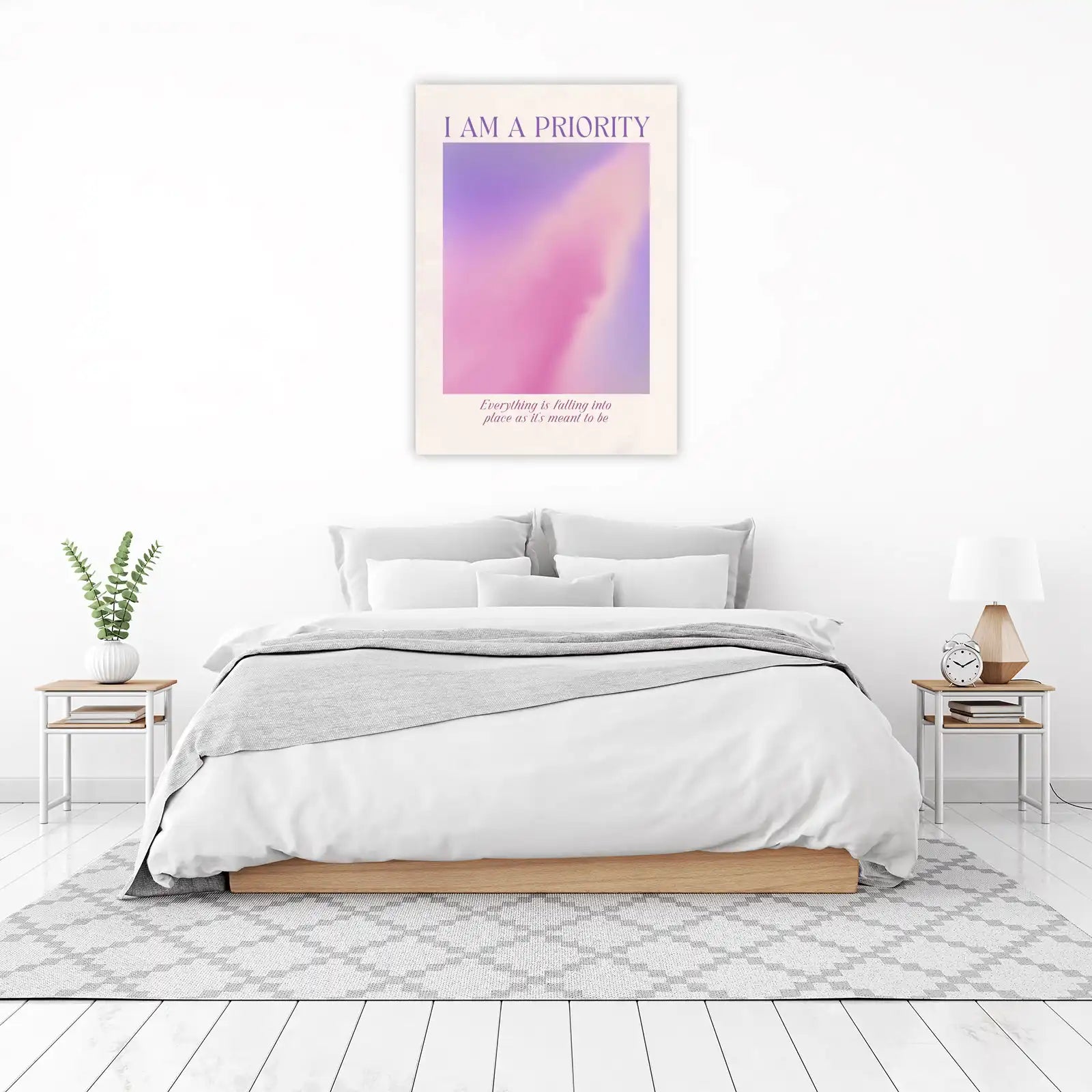 I Am A Priority Affirmation Aura Wall Art