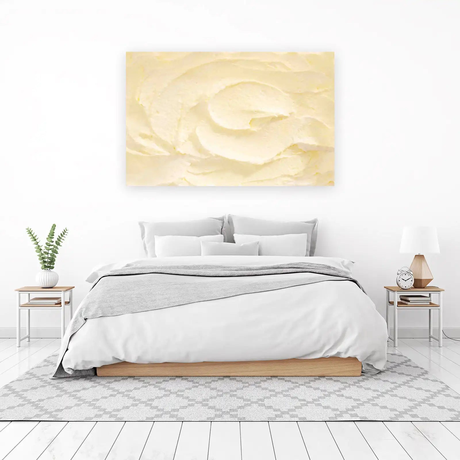 Creamy Swirls Minimalist Abstract Wall Art