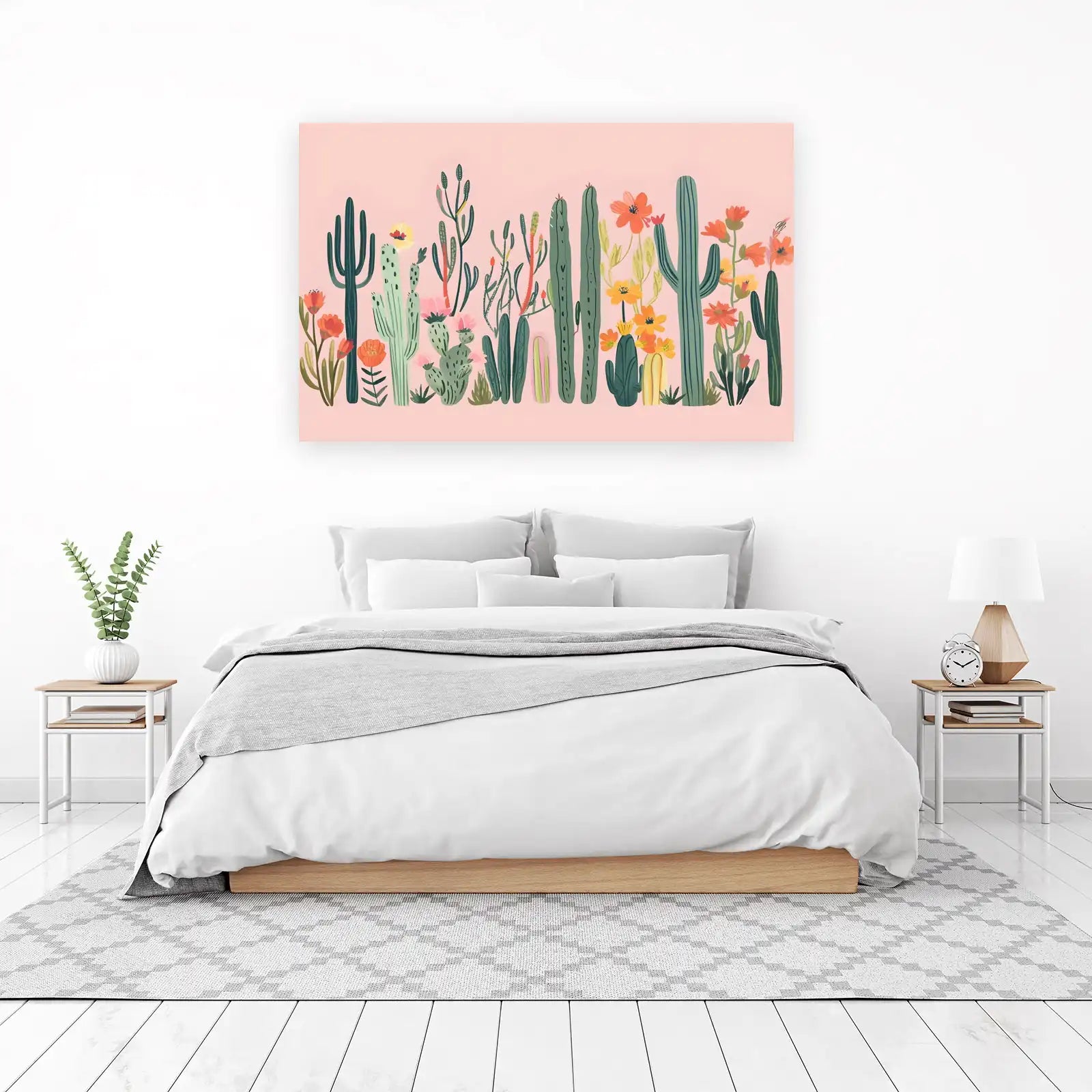 Desert Bloom Cactus Garden Wall Art