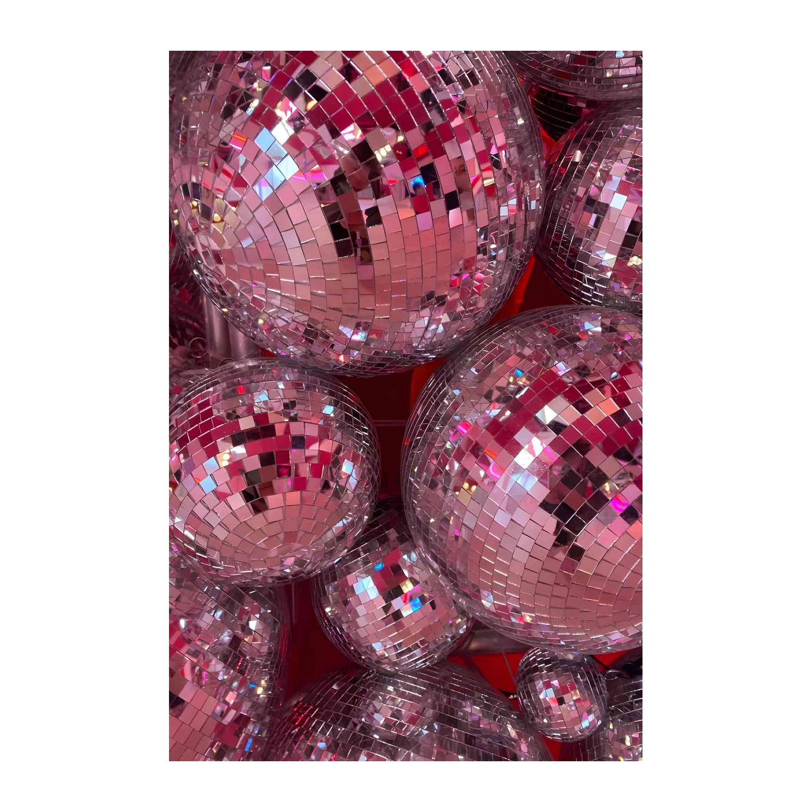 Glittering Disco Balls Glamour Wall Art