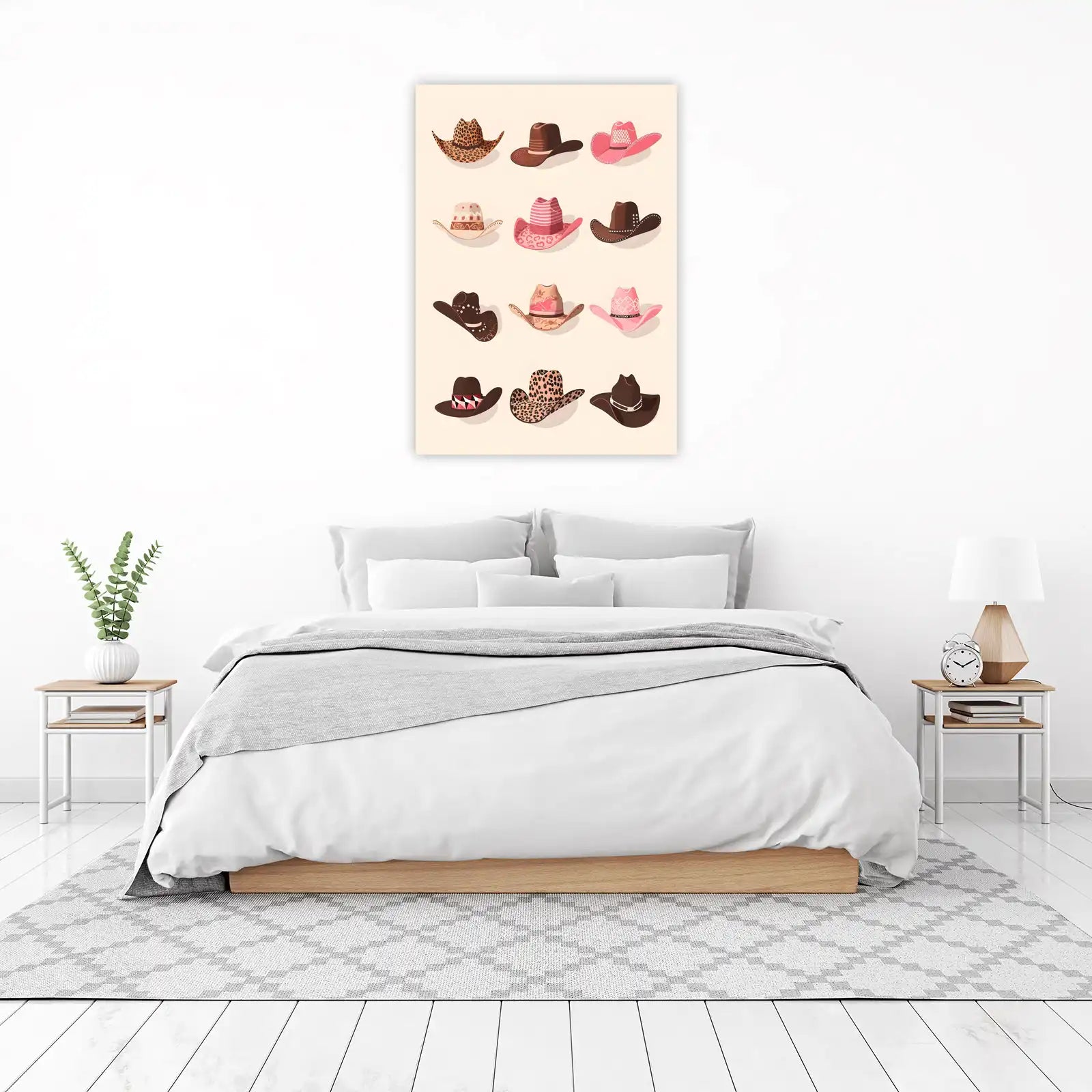 Cowgirl Hat Collection Wall Art
