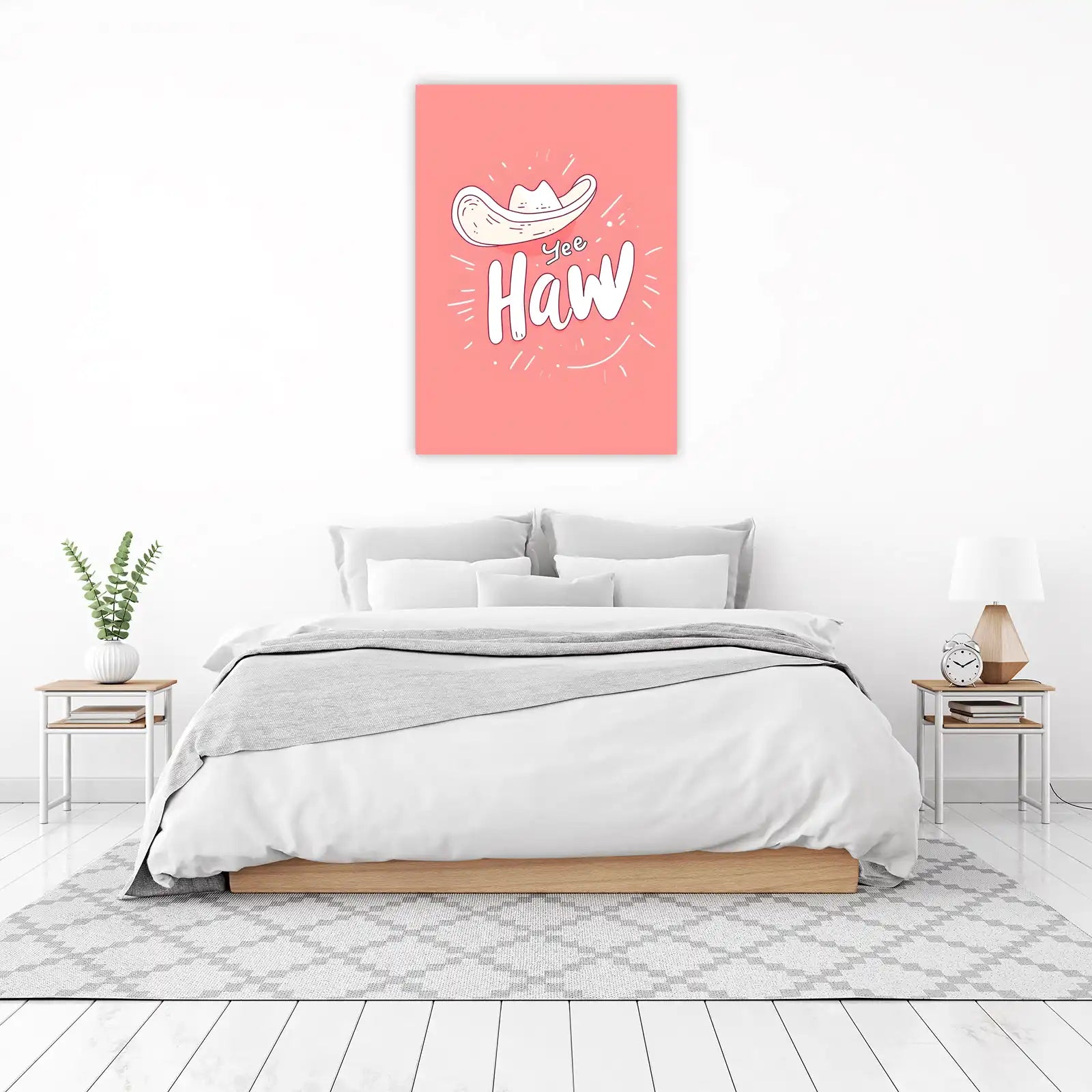 Yee Haw Cowboy Hat Fun Wall Art