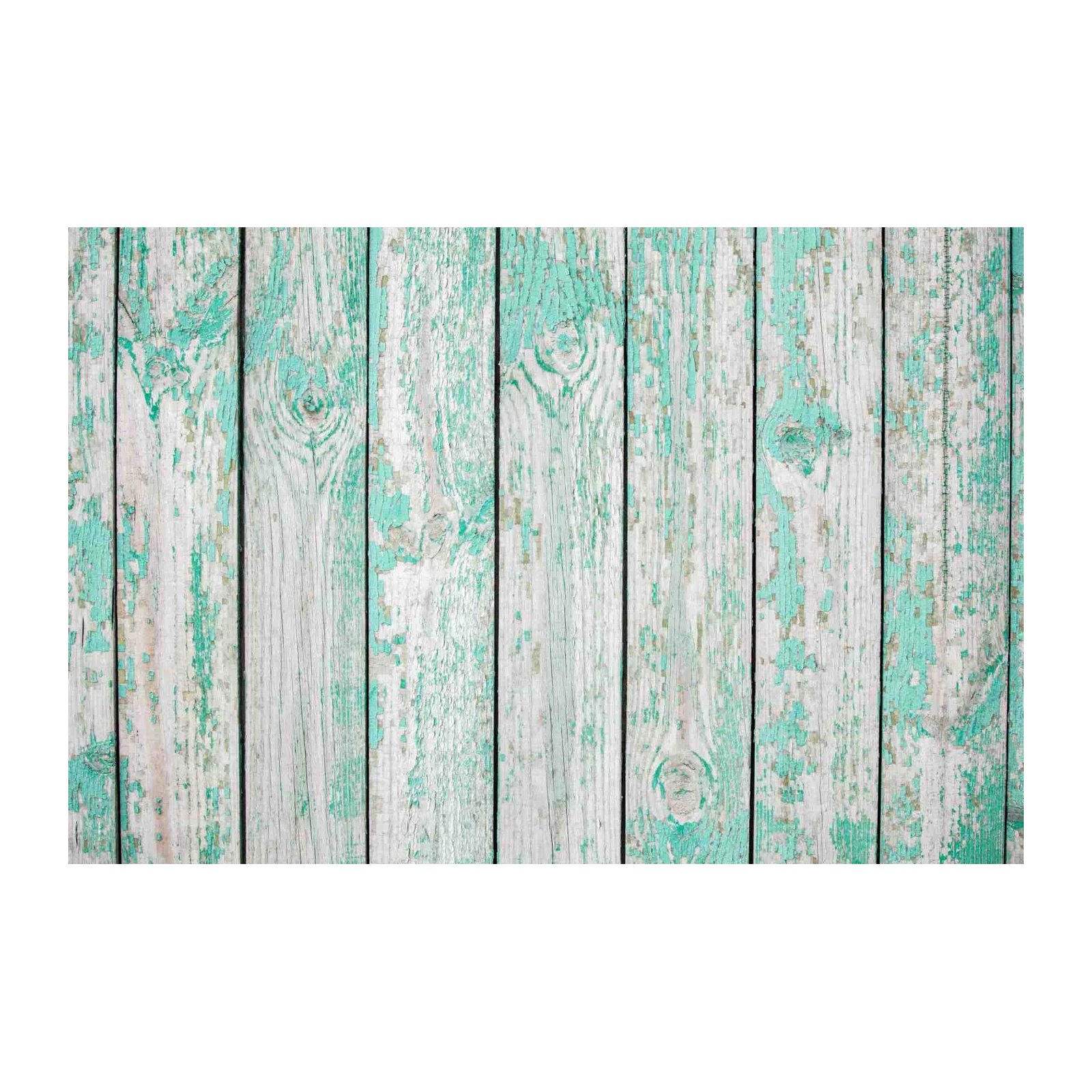 Distressed Teal Wood Texture Wall Art