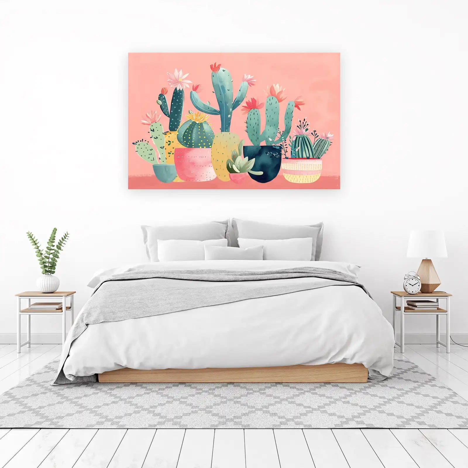 Vibrant Cactus Garden Wall Art Wall Art