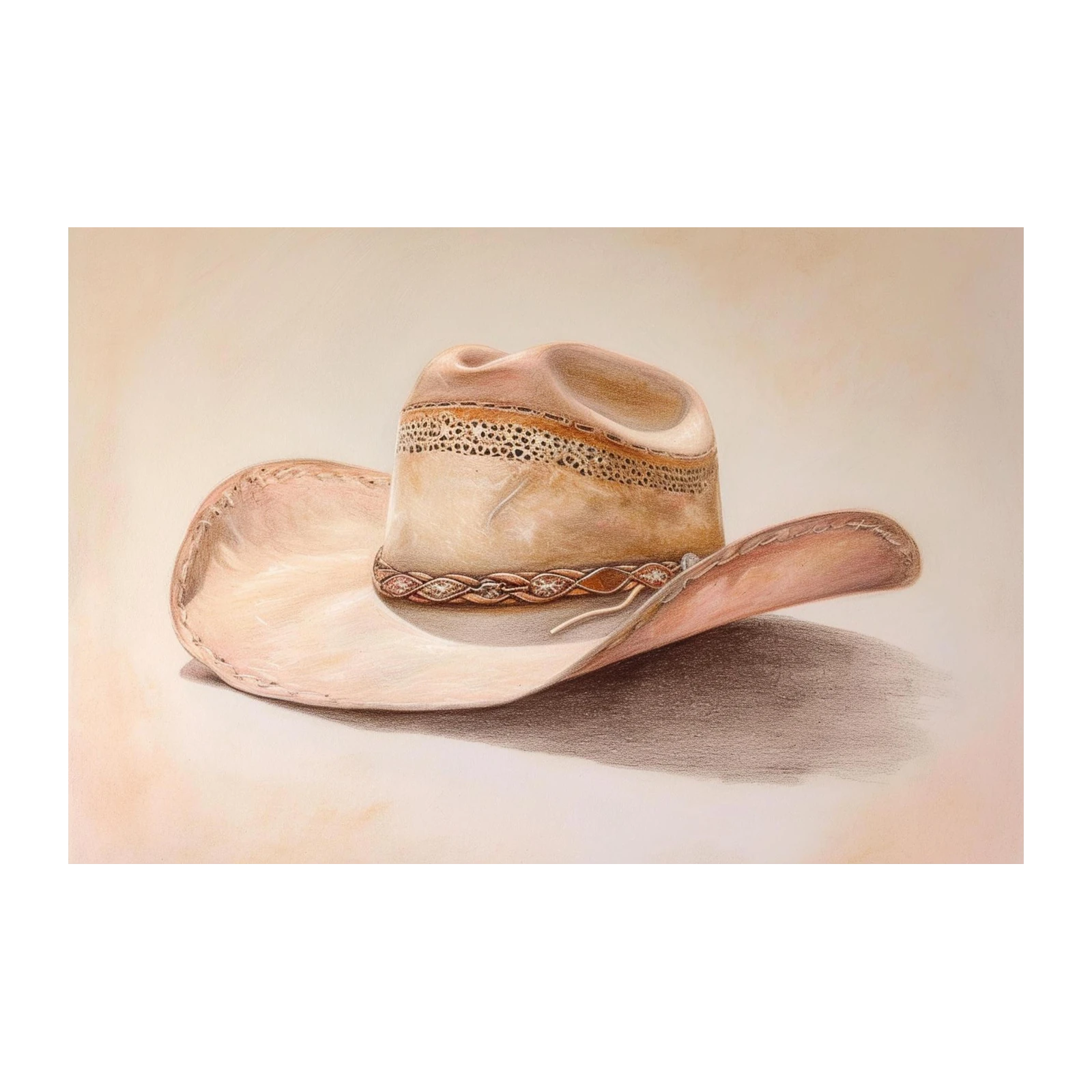 Western Cowboy Hat Art Wall Art