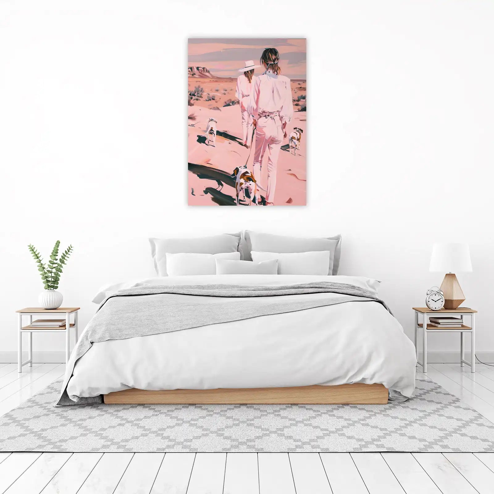 Desert Wanderlust Duo with Dogs Wall Art