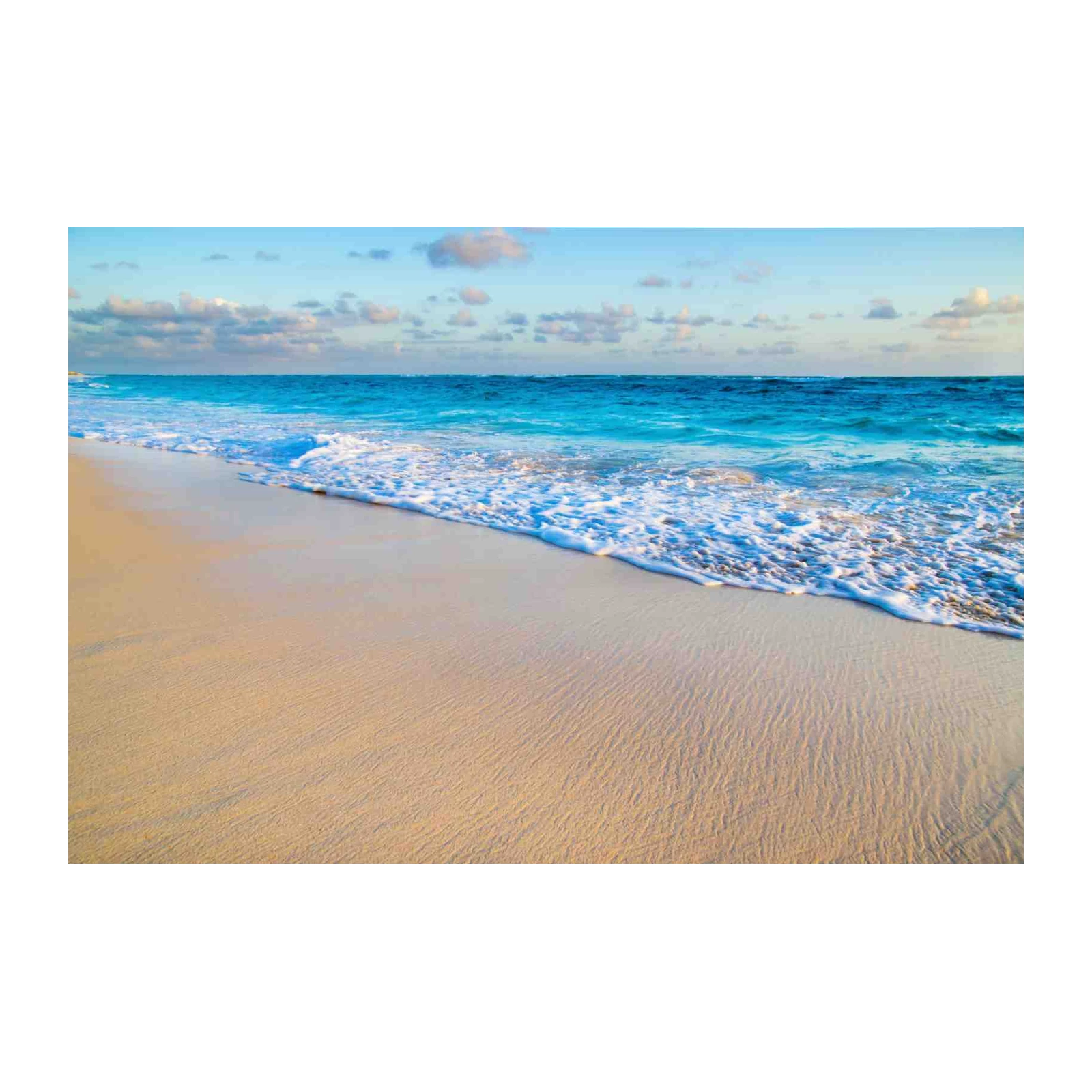 Tranquil Ocean Waves Beach Wall Art