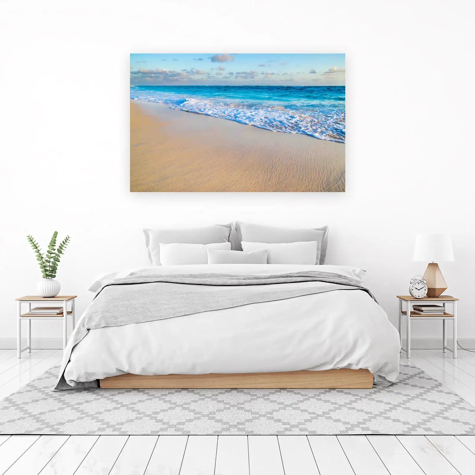 Tranquil Ocean Waves Beach Wall Art
