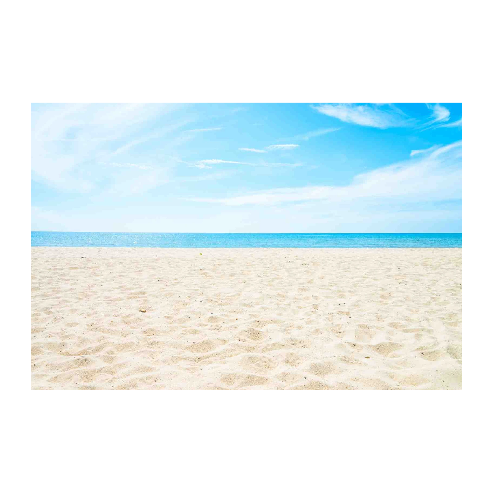 Serene Beach Horizon Wall Art