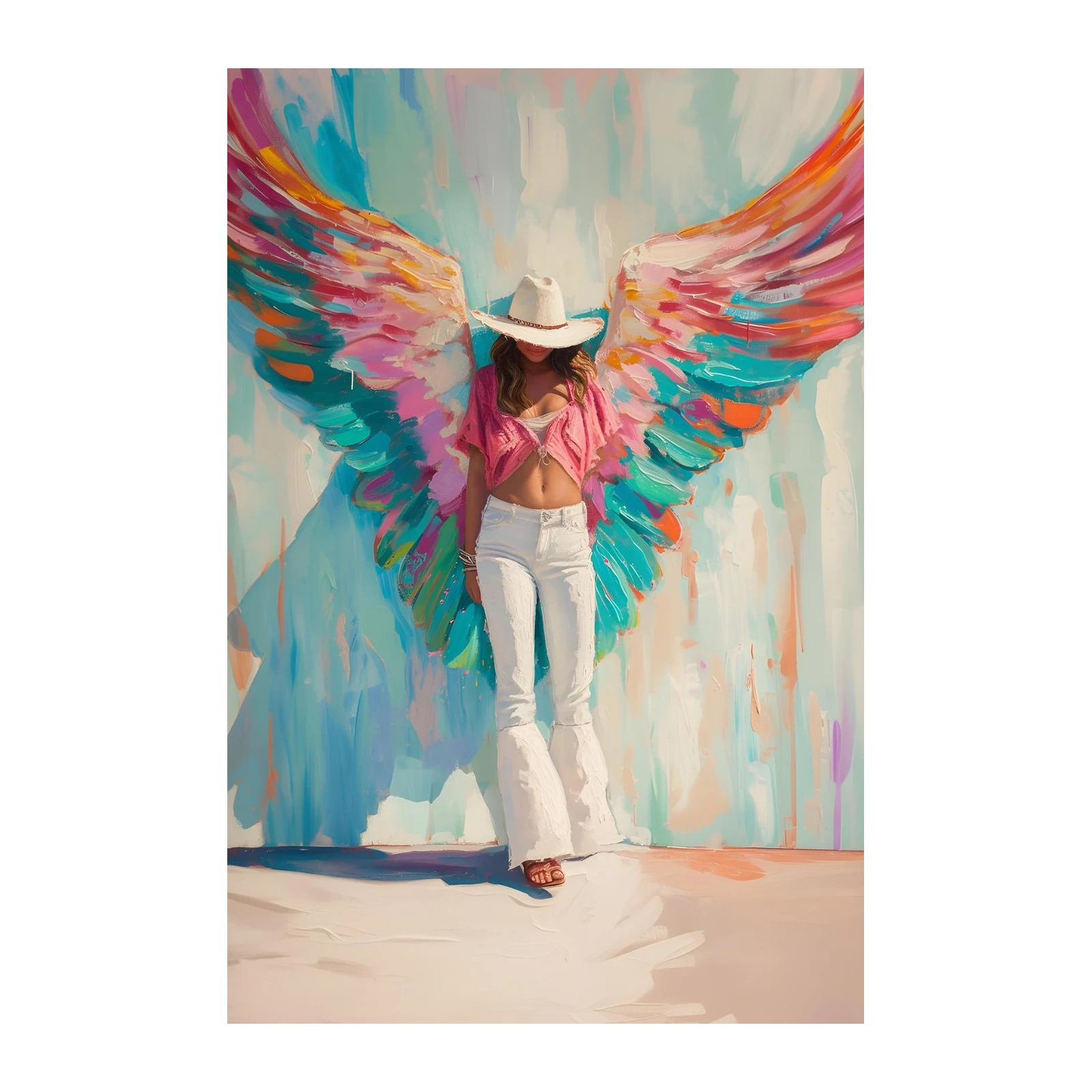 Bohemian Angel Wings Wall Art