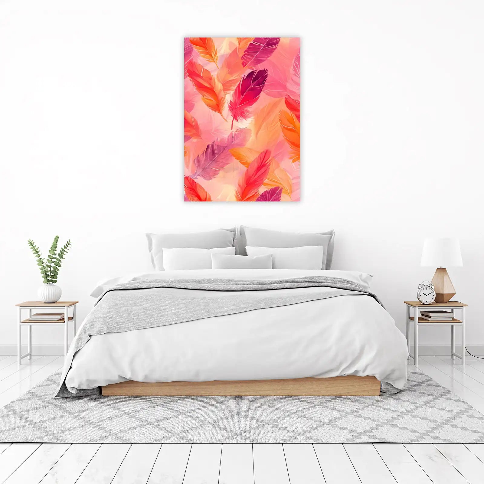 Vibrant Feather Dreamcatcher Wall Art