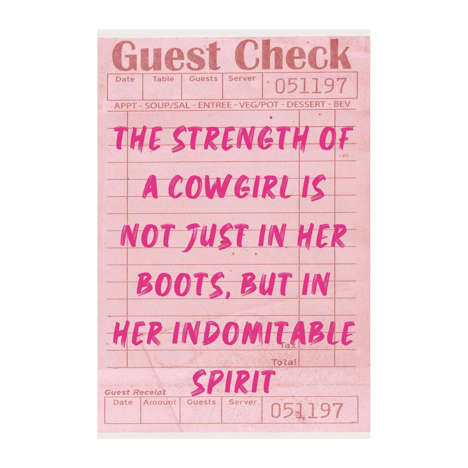 Cowgirl Spirit Inspirational Quote Wall Art