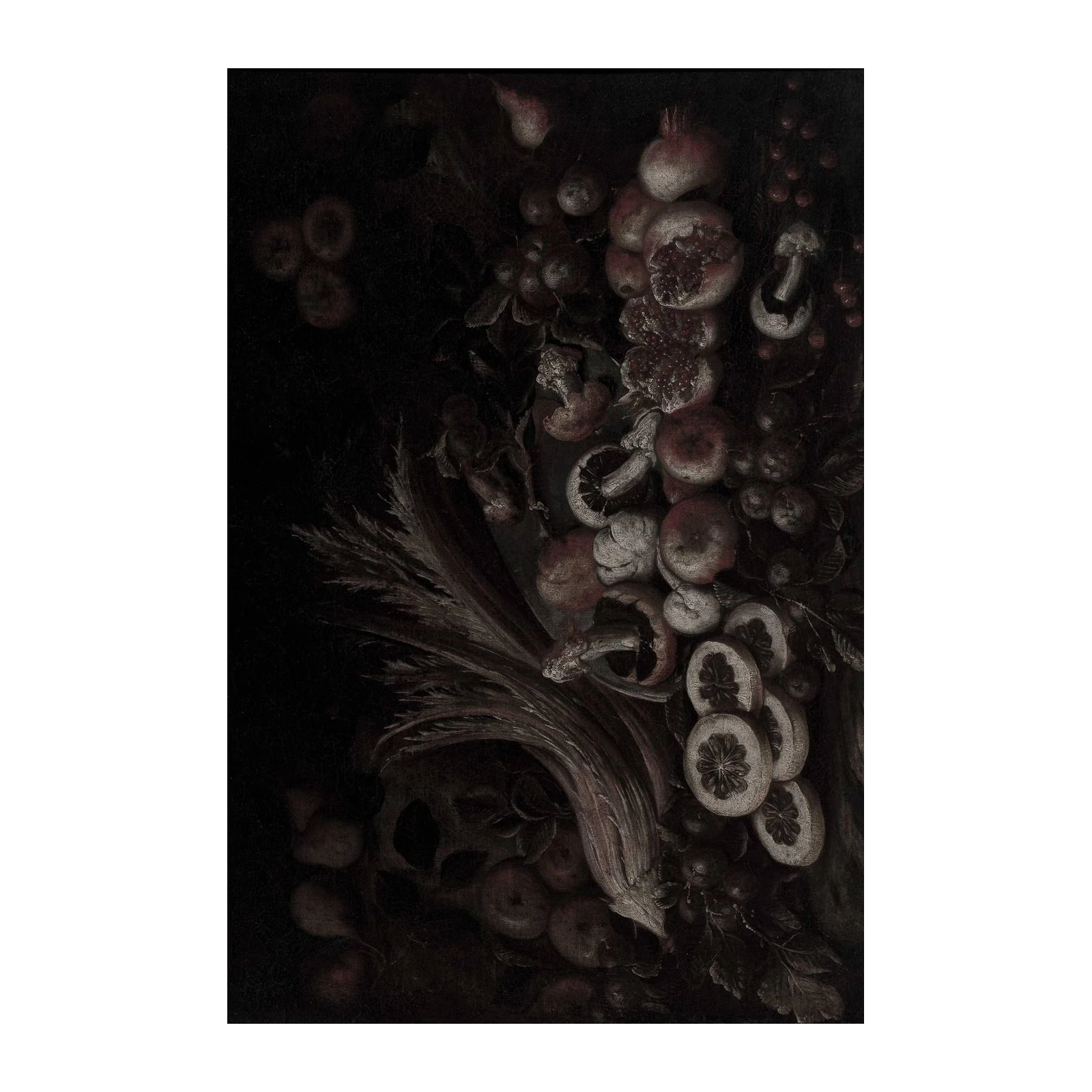 Baroque Still Life Fruit Wall Art