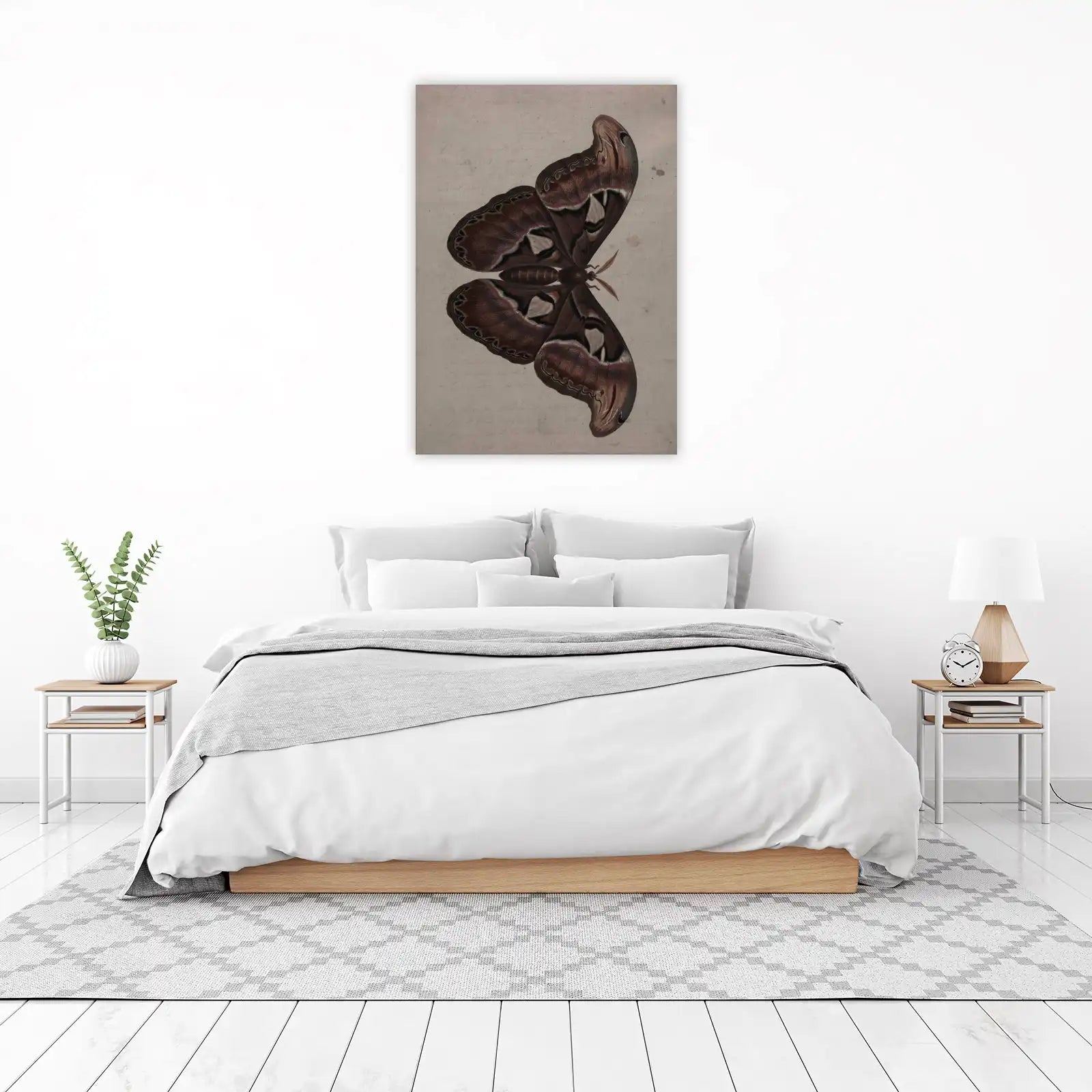 Vintage Atlas Moth Art Print | Elegant Nature Wall Art