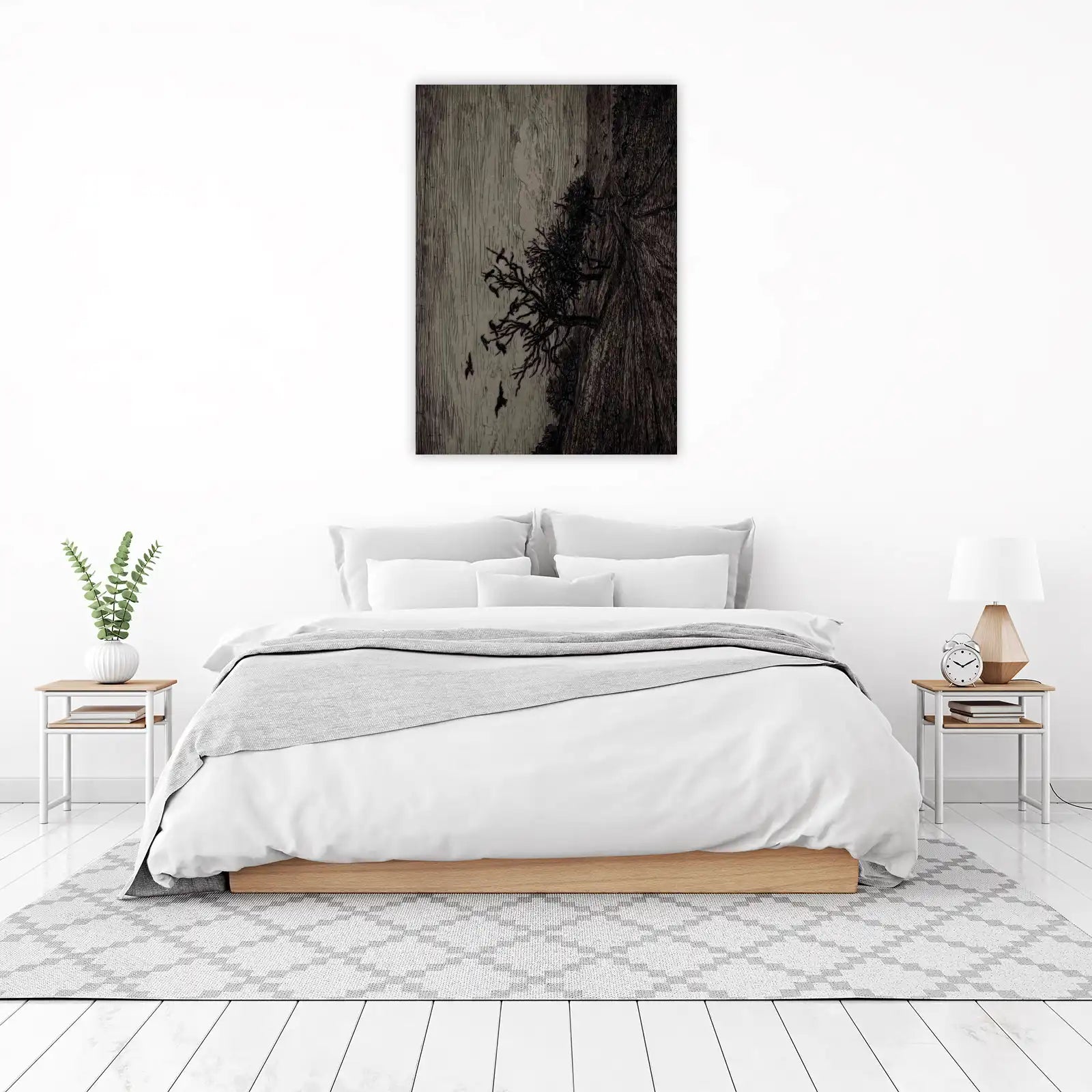 Moody Crow Tree & Forest Wall Art