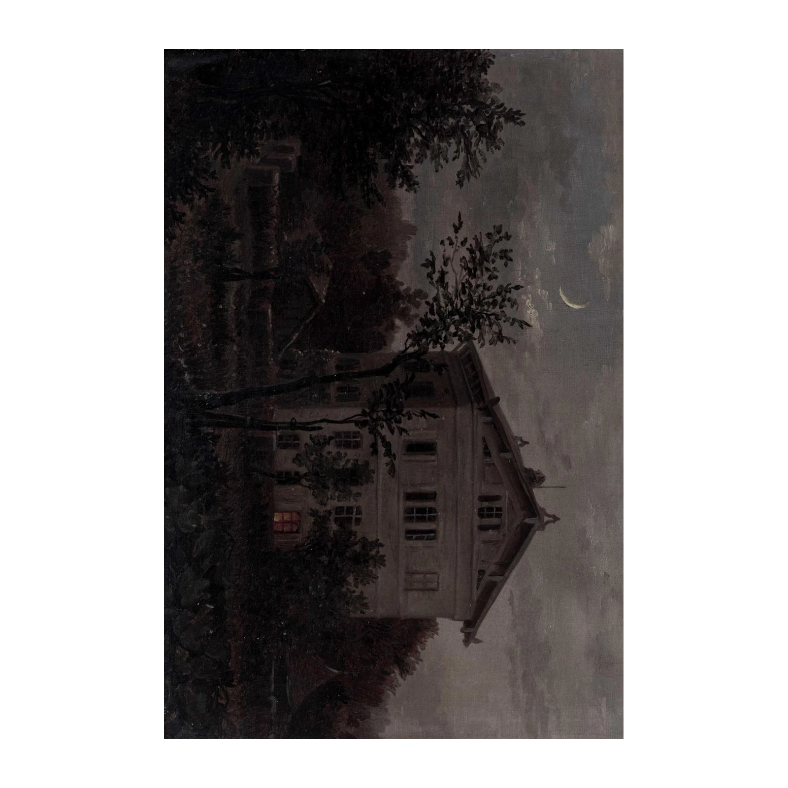 Mysterious Moonlight Manor Wall Art