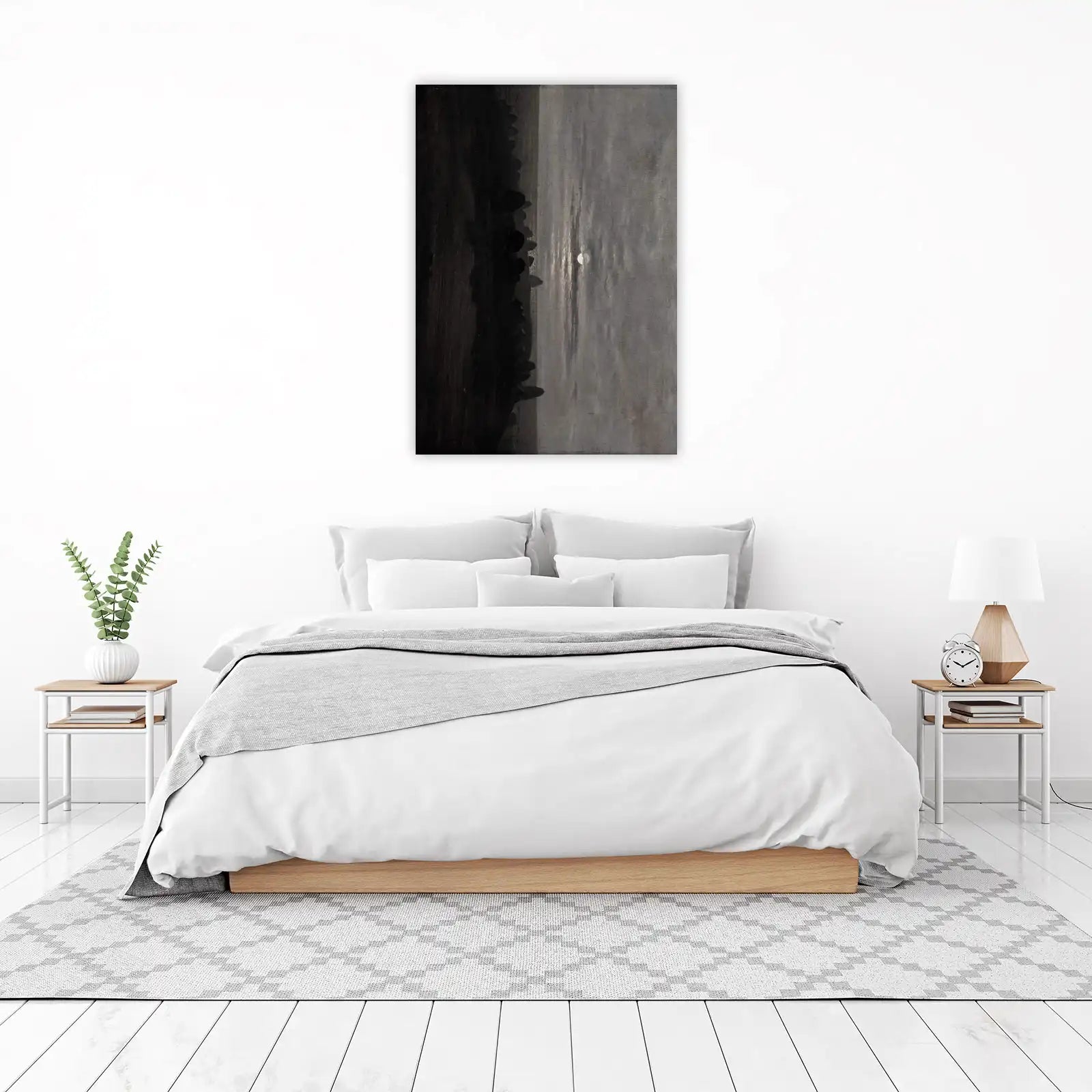 Mysterious Moonlit Landscape Wall Art