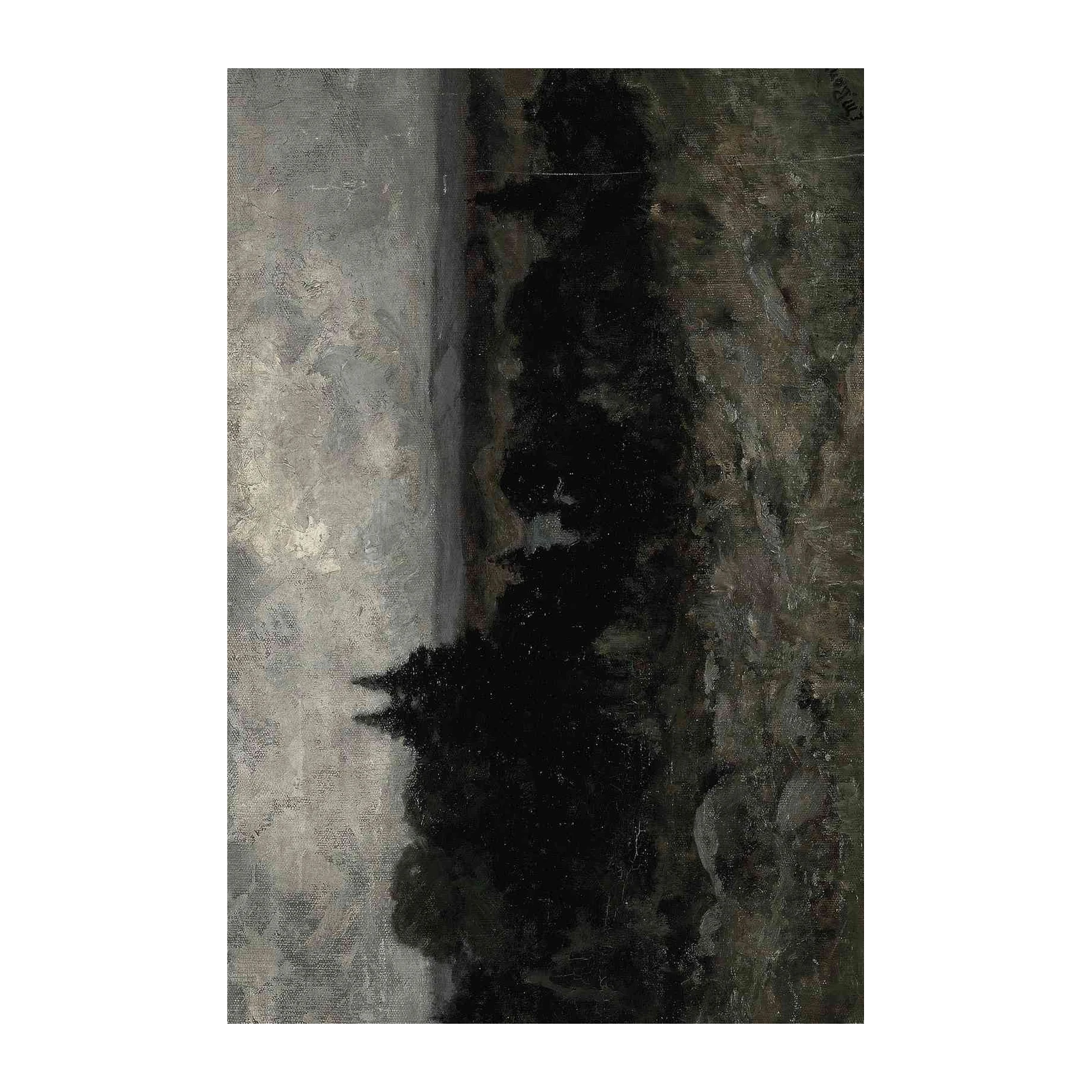 Abstract Black & Grey Landscape Wall Art