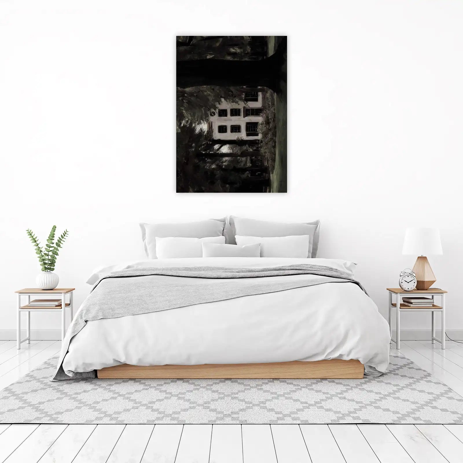 Enigmatic White House Dark Ambiance Wall Art