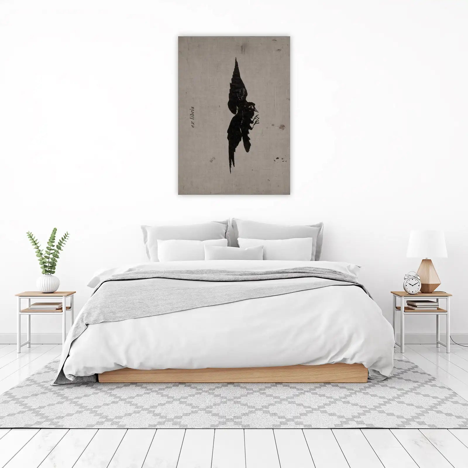 Mystic Black Bird 'Ex Libris' Wall Art