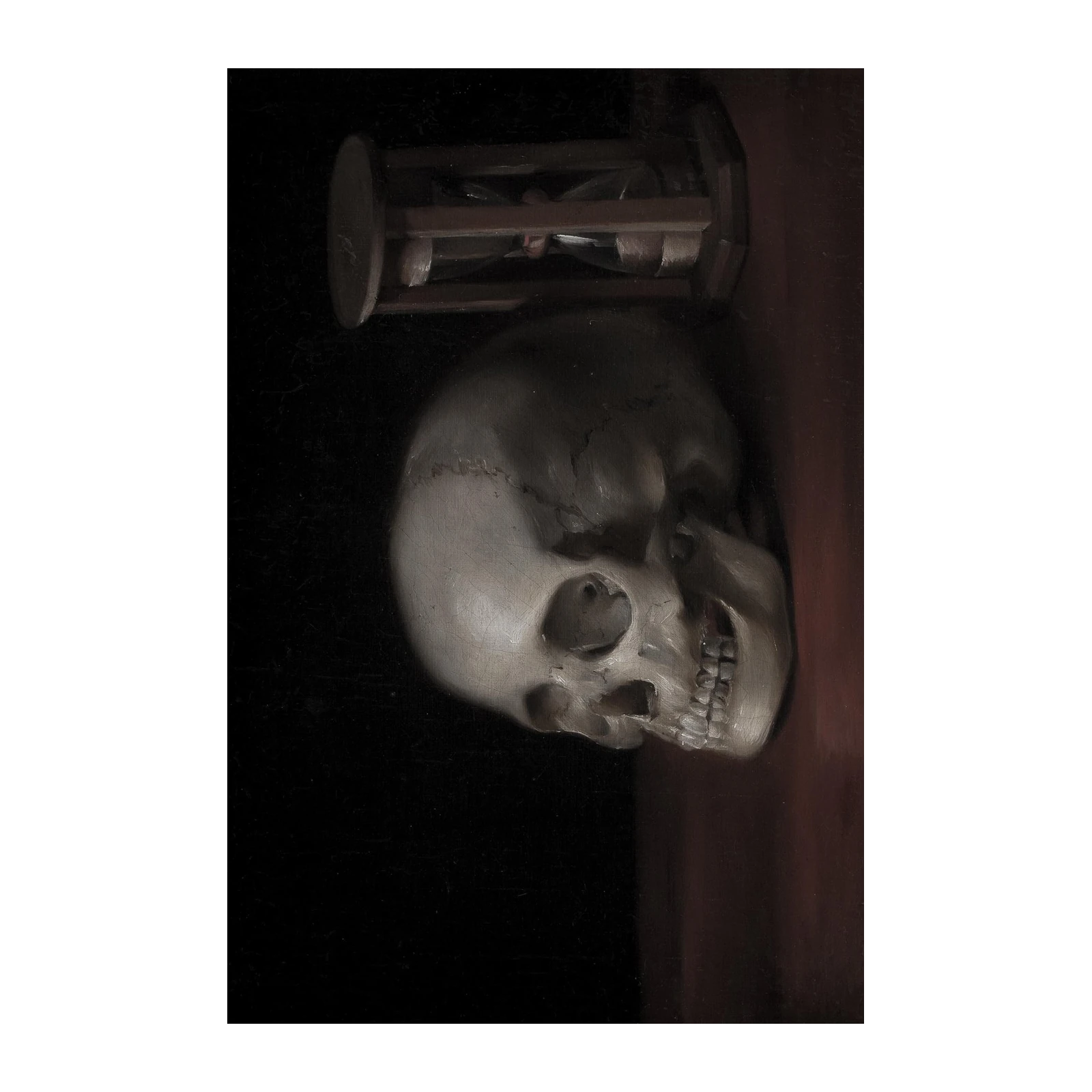 Vanitas Skull & Hourglass Wall Art