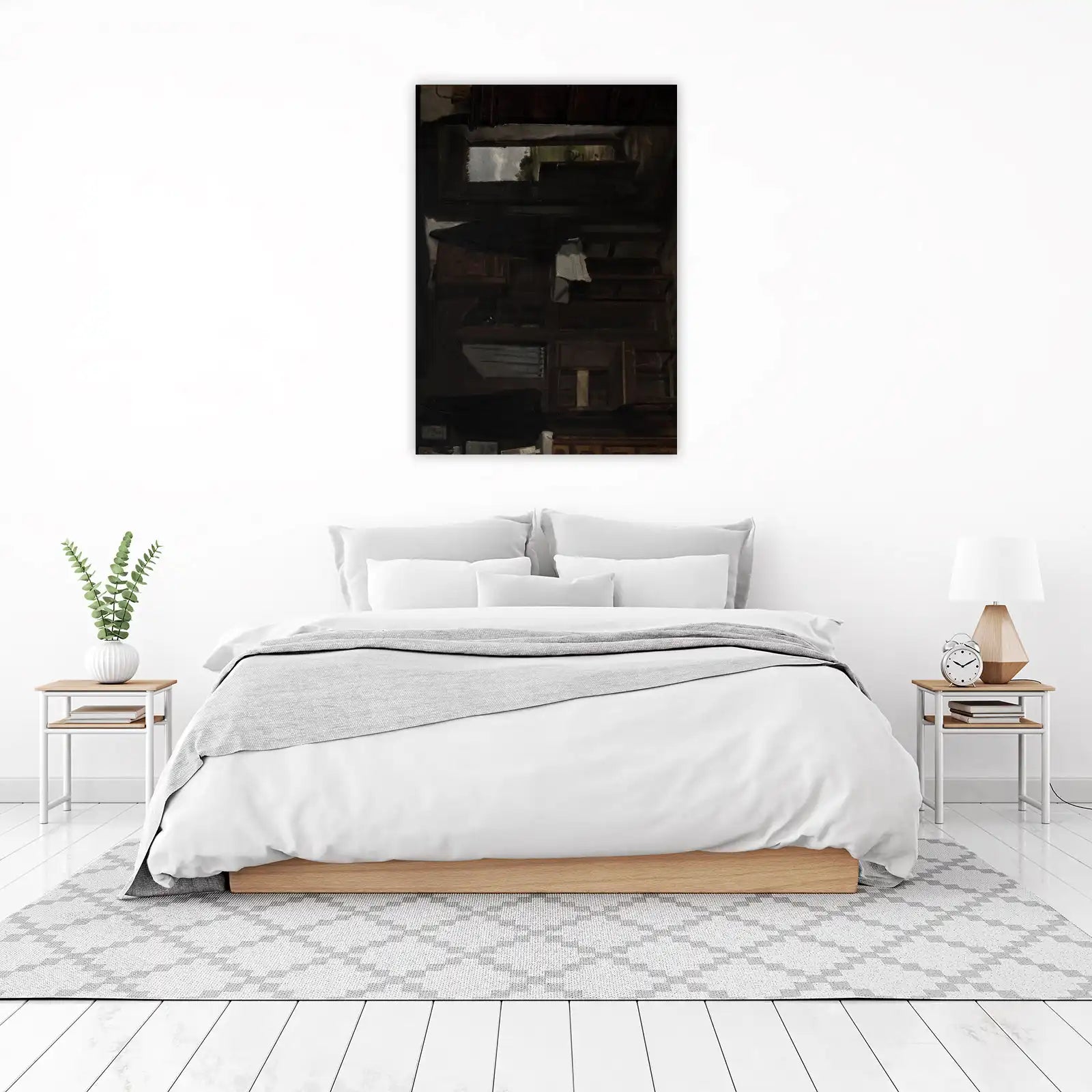 Dark Interior View Wall Art