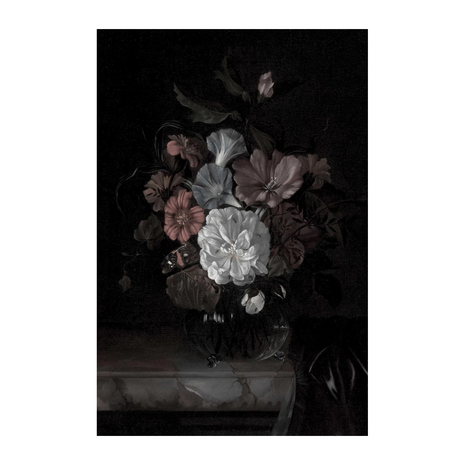 Dark Floral Masterpiece Wall Art