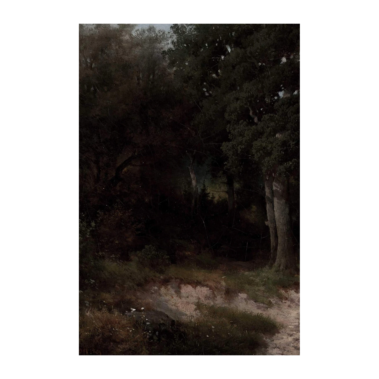 Enchanted Forest Path Oil Painting Wall Art