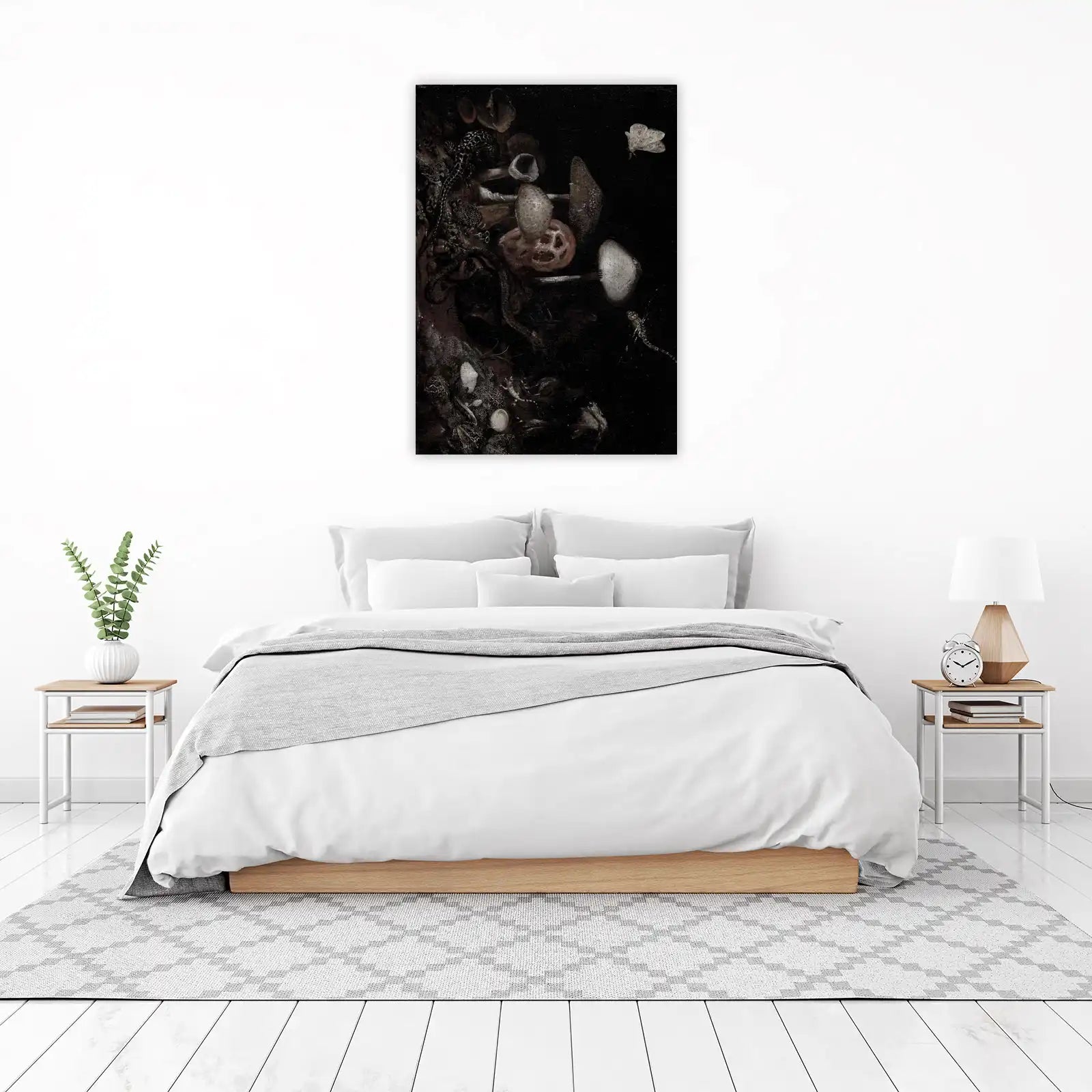 Mysterious Macro World: Butterfly & Lizard Wall Art