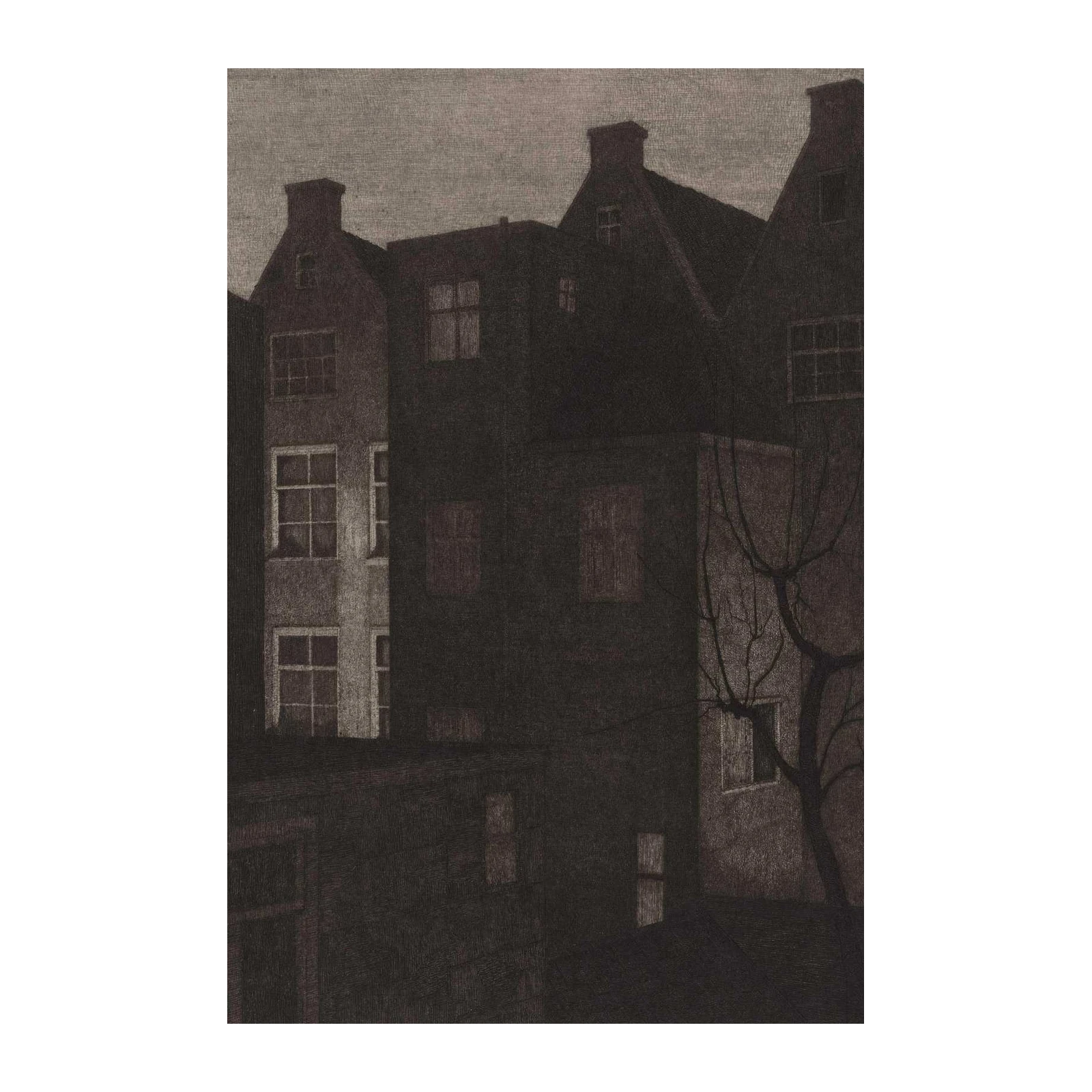 Atmospheric Cityscape Twilight Wall Art