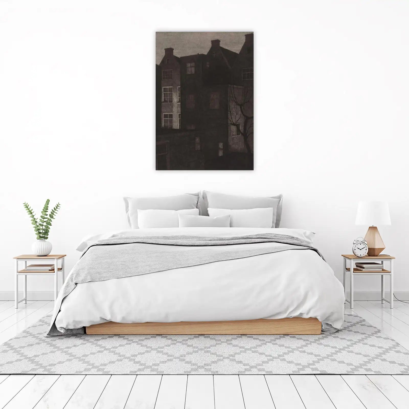 Atmospheric Cityscape Twilight Wall Art
