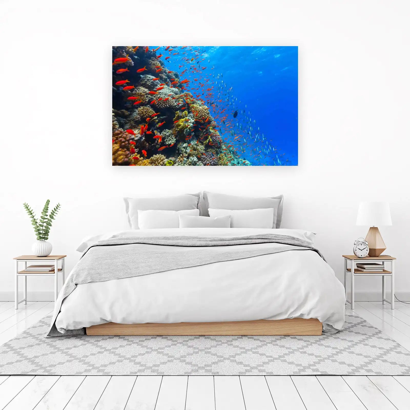 Vibrant Coral Reef & Fish Wall Art