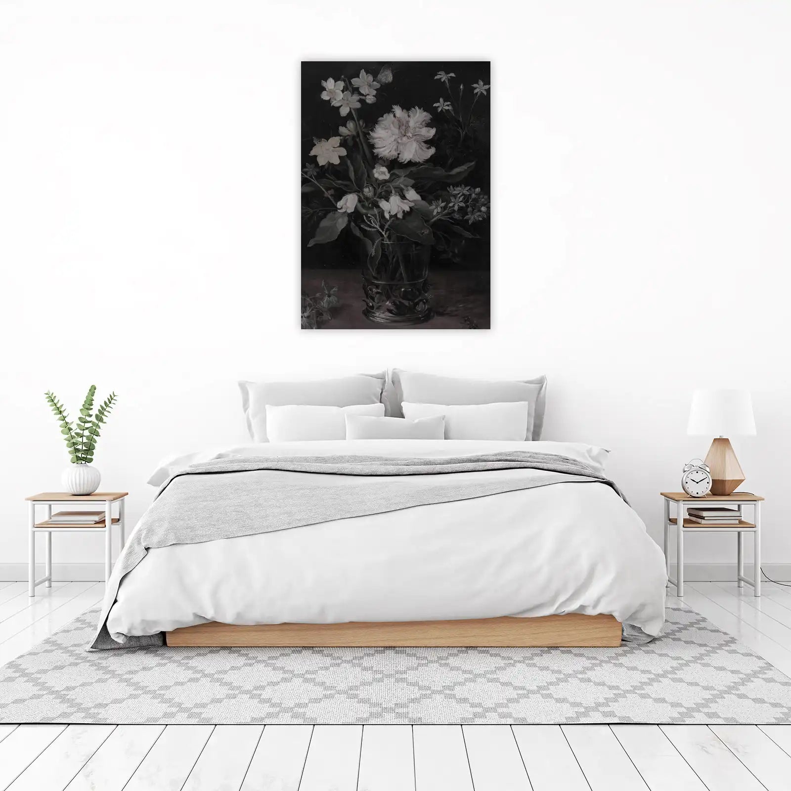 Vintage Floral Butterfly Wall Art - Elegant Wall Art