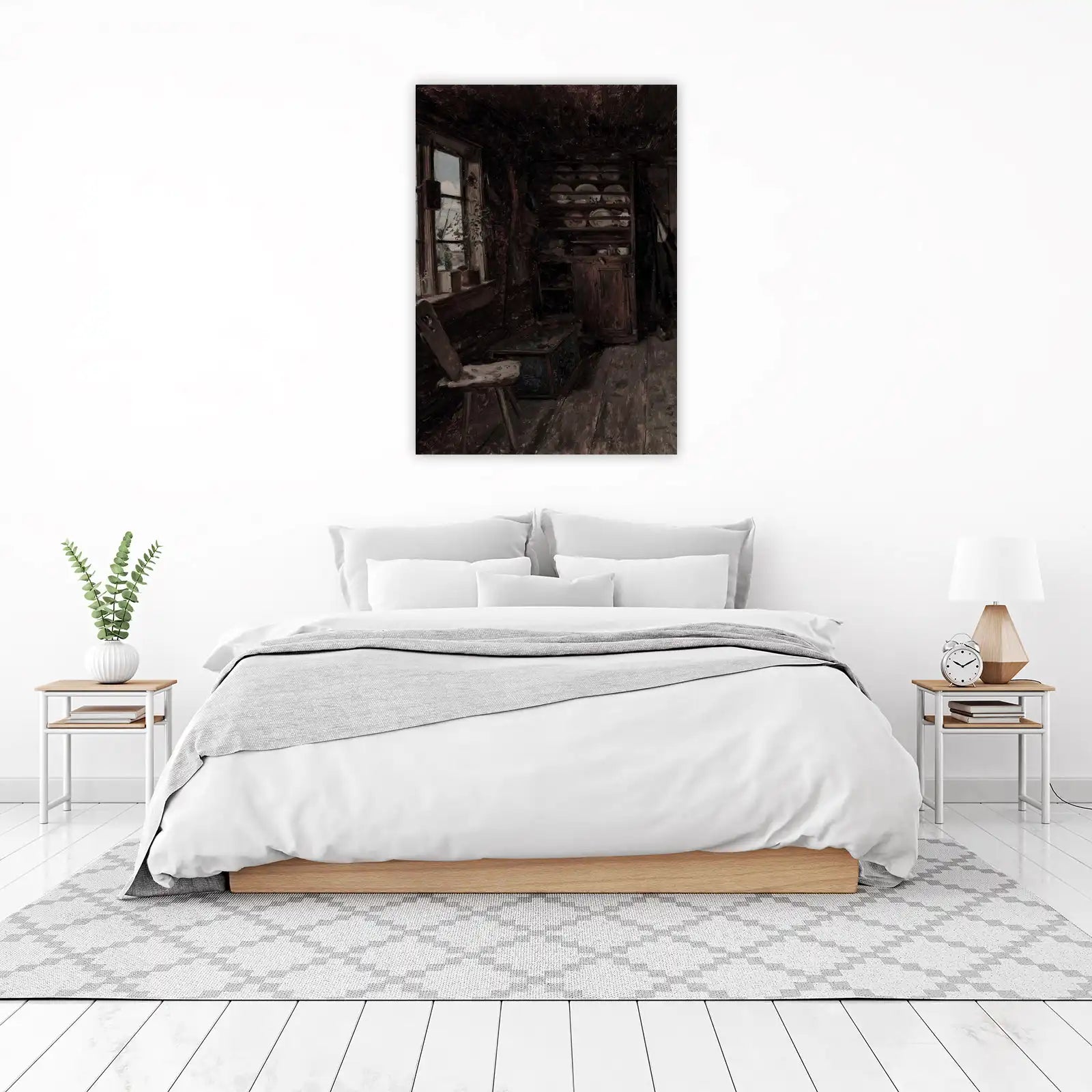 Rustic Kitchen Interior Vintage Wall Art