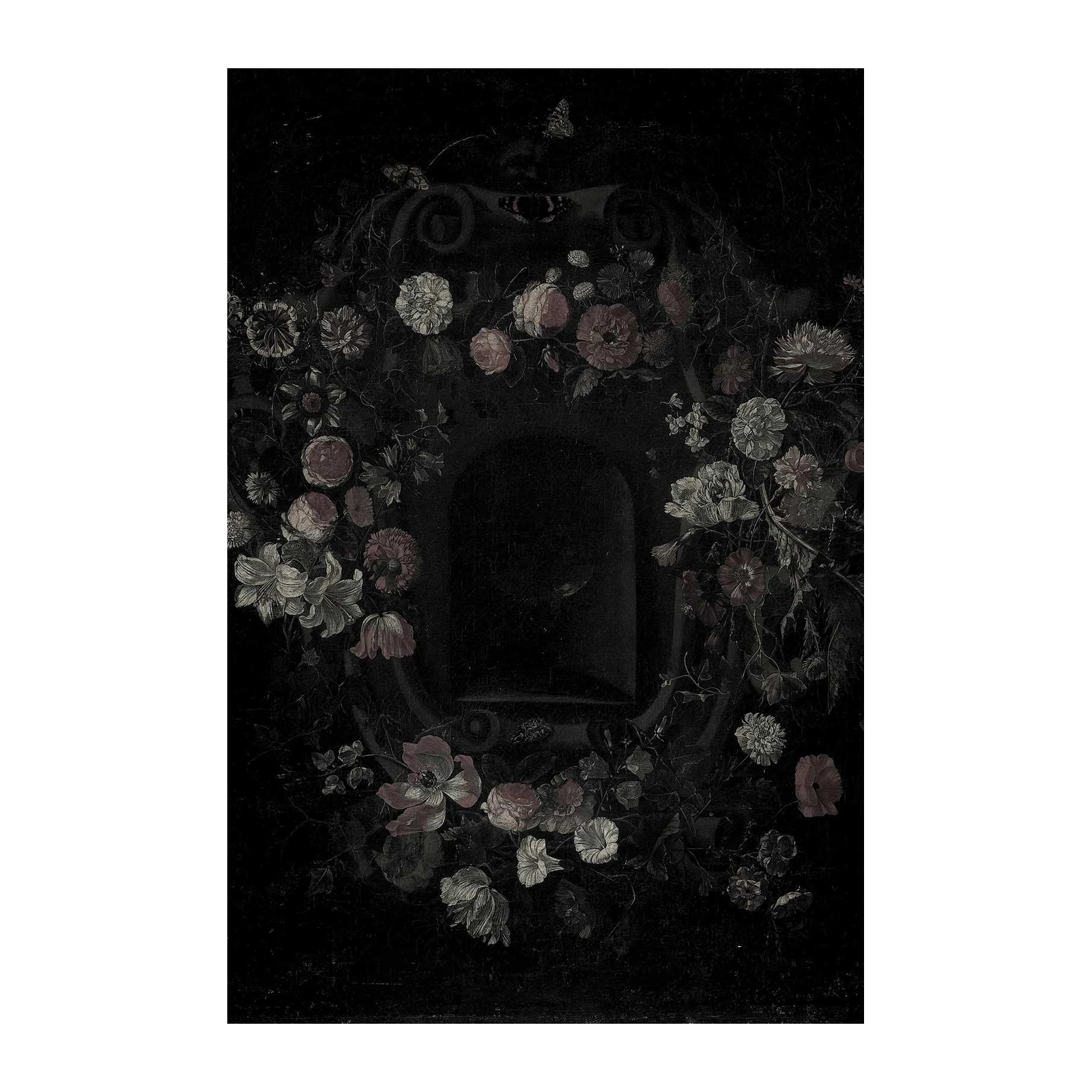 Gothic Floral Arch Wall Art