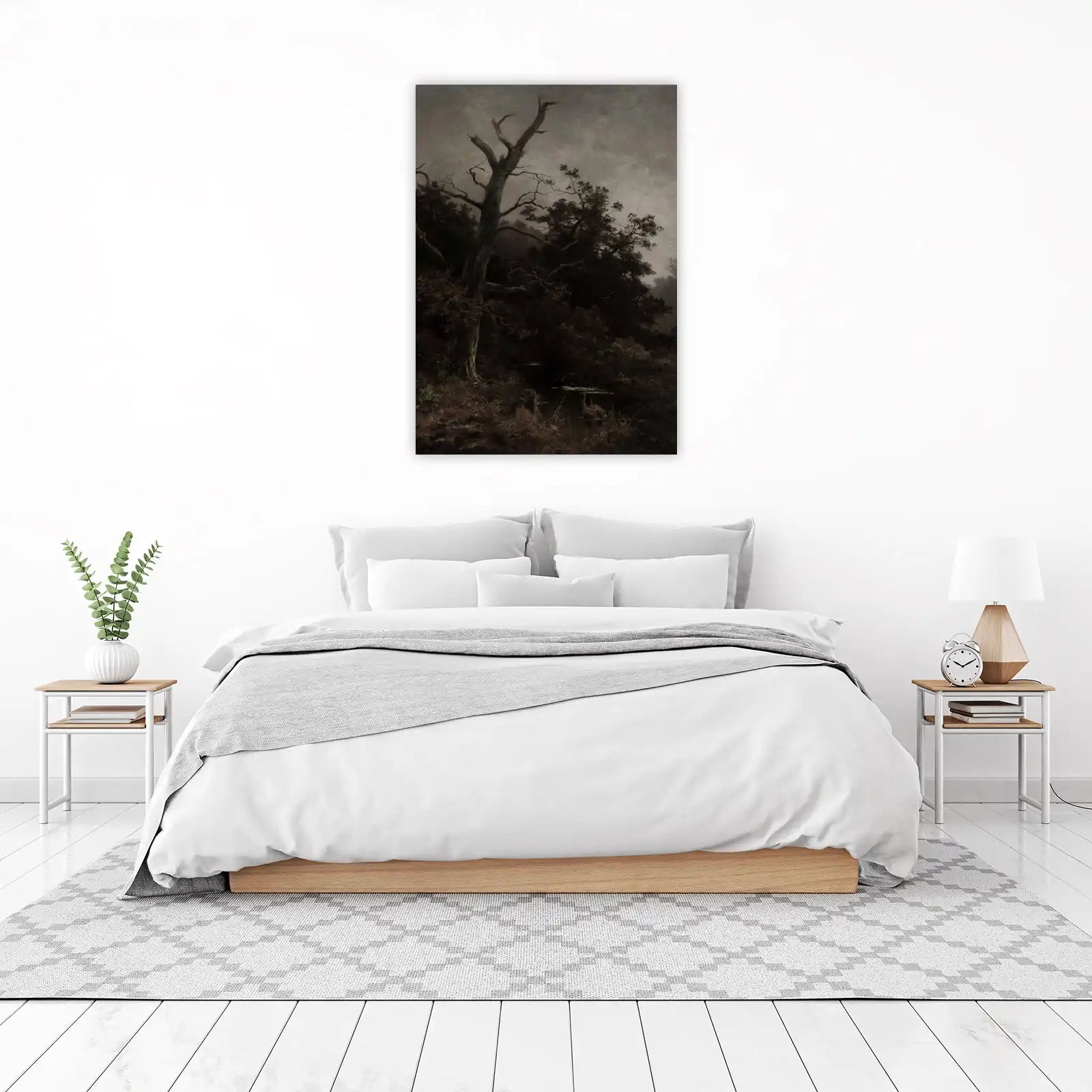 Moody Forest & Dead Tree Wall Art