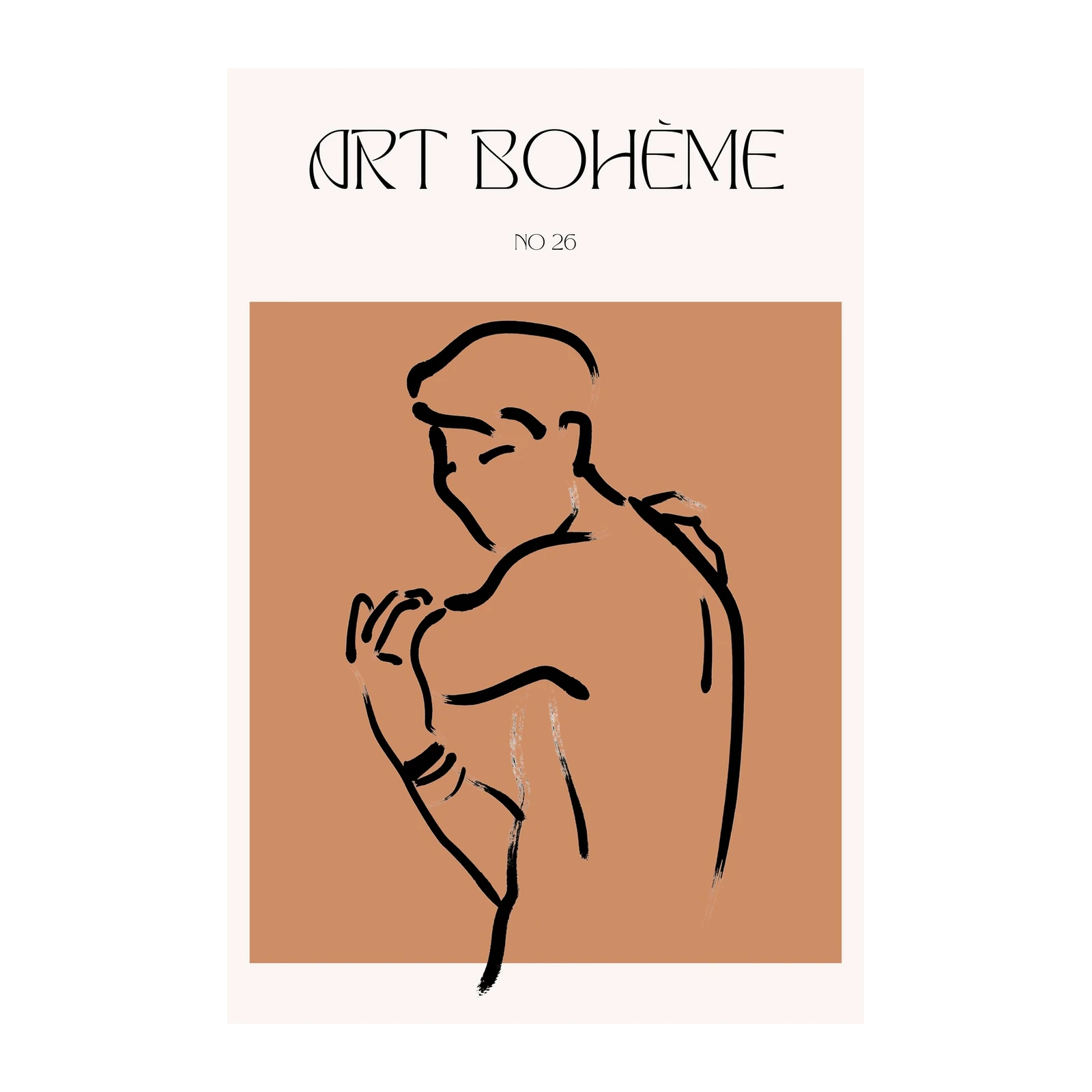 Minimalist Man Line Art Wall Art
