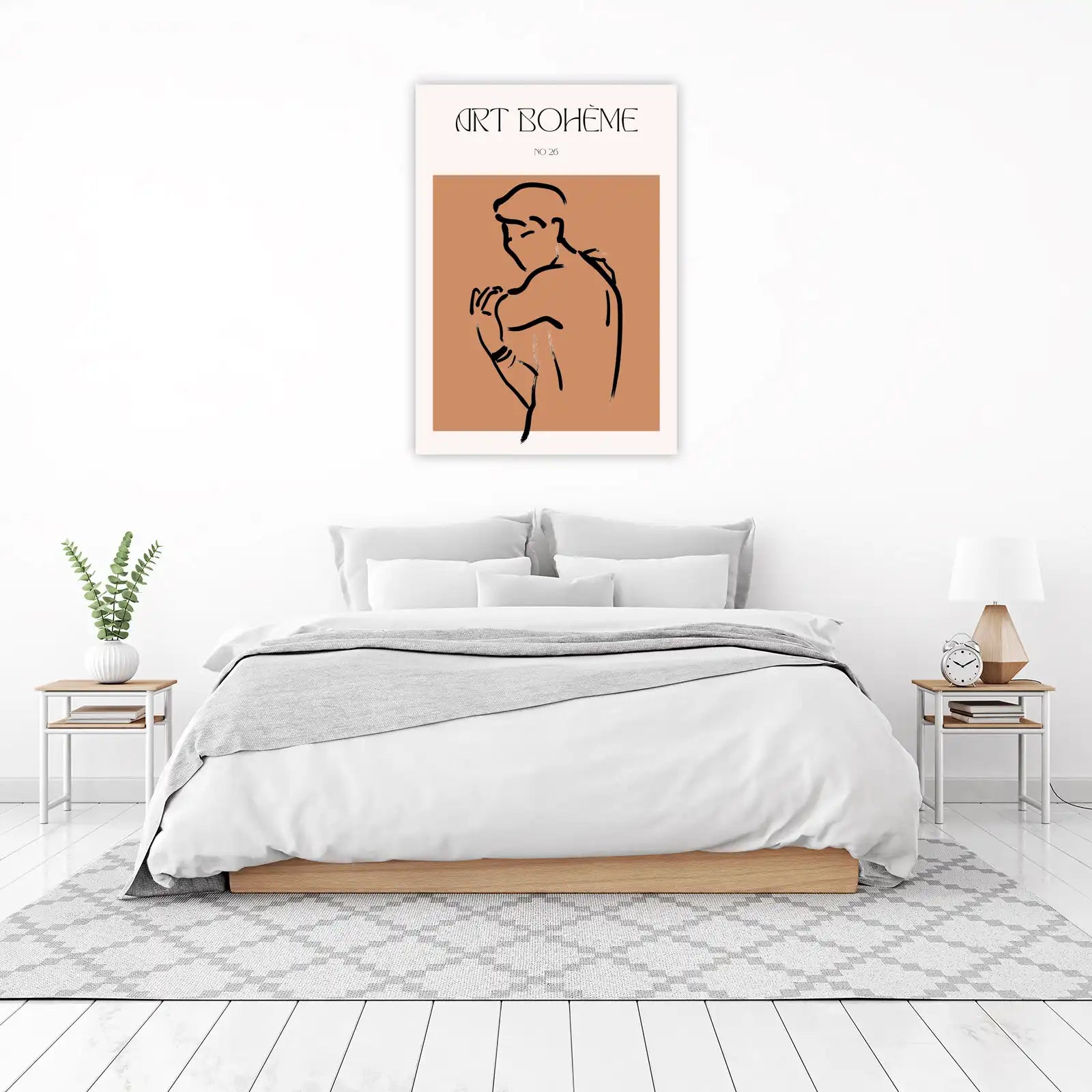 Minimalist Man Line Art Wall Art
