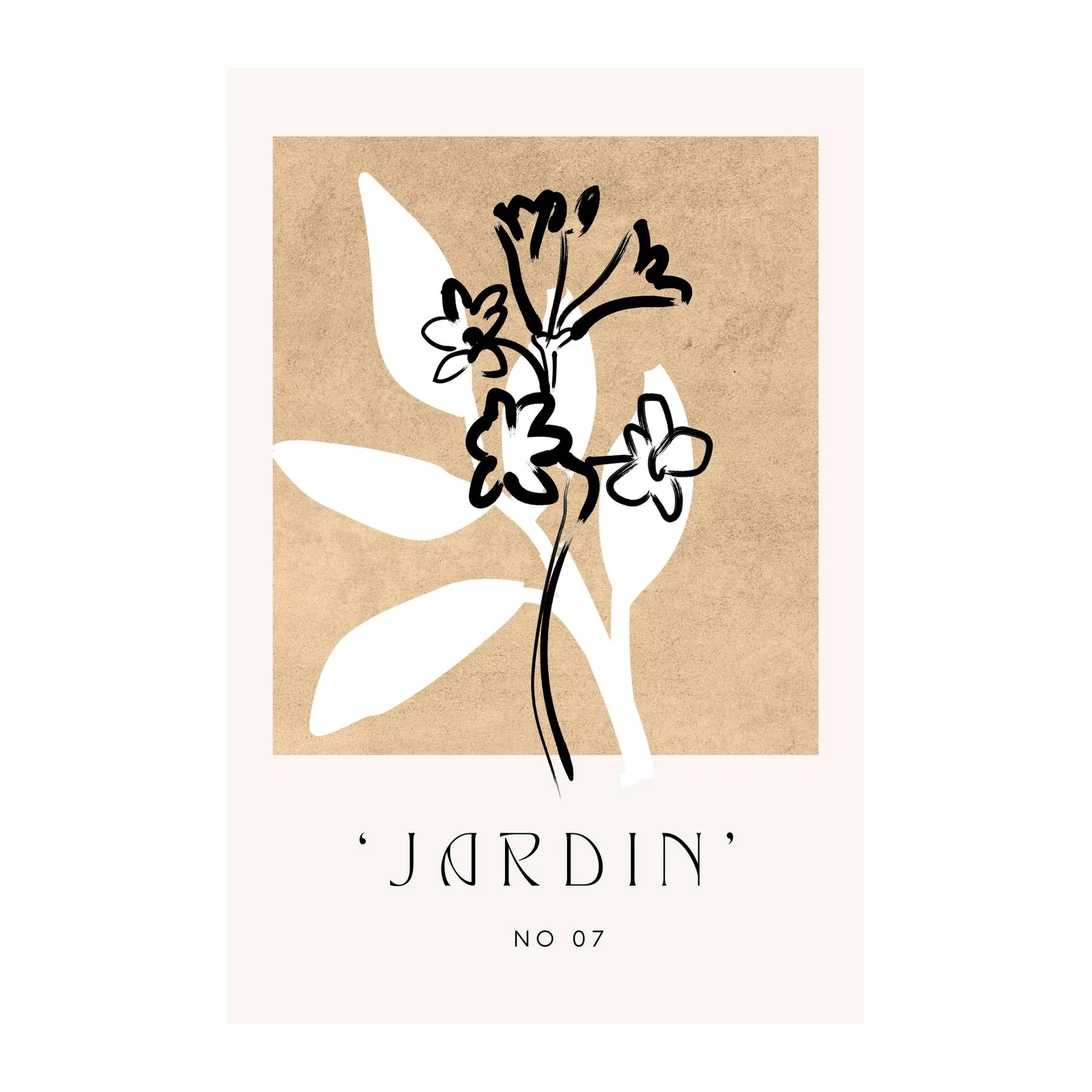 Abstract Floral 'Jardin' No 07 Wall Art