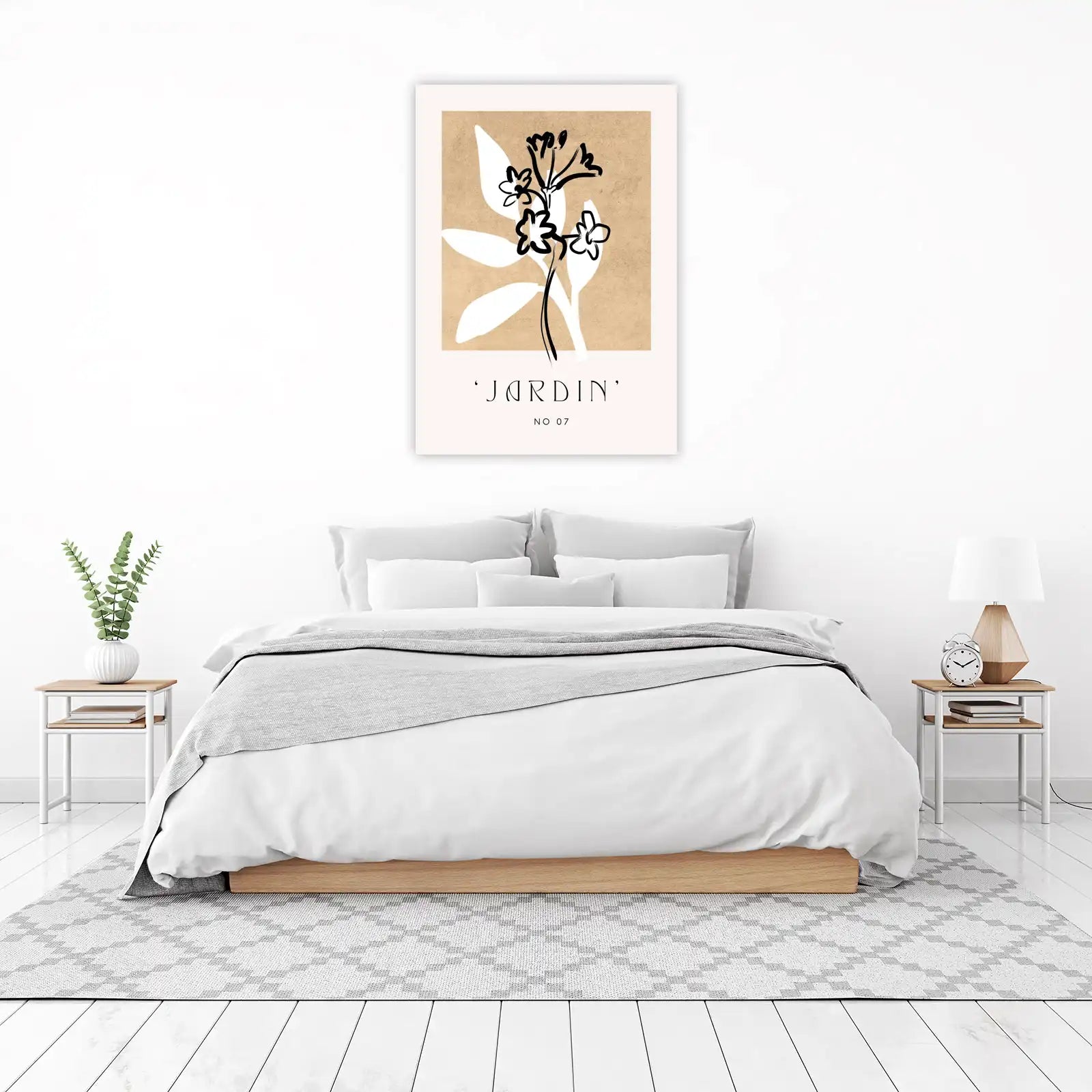 Abstract Floral 'Jardin' No 07 Wall Art